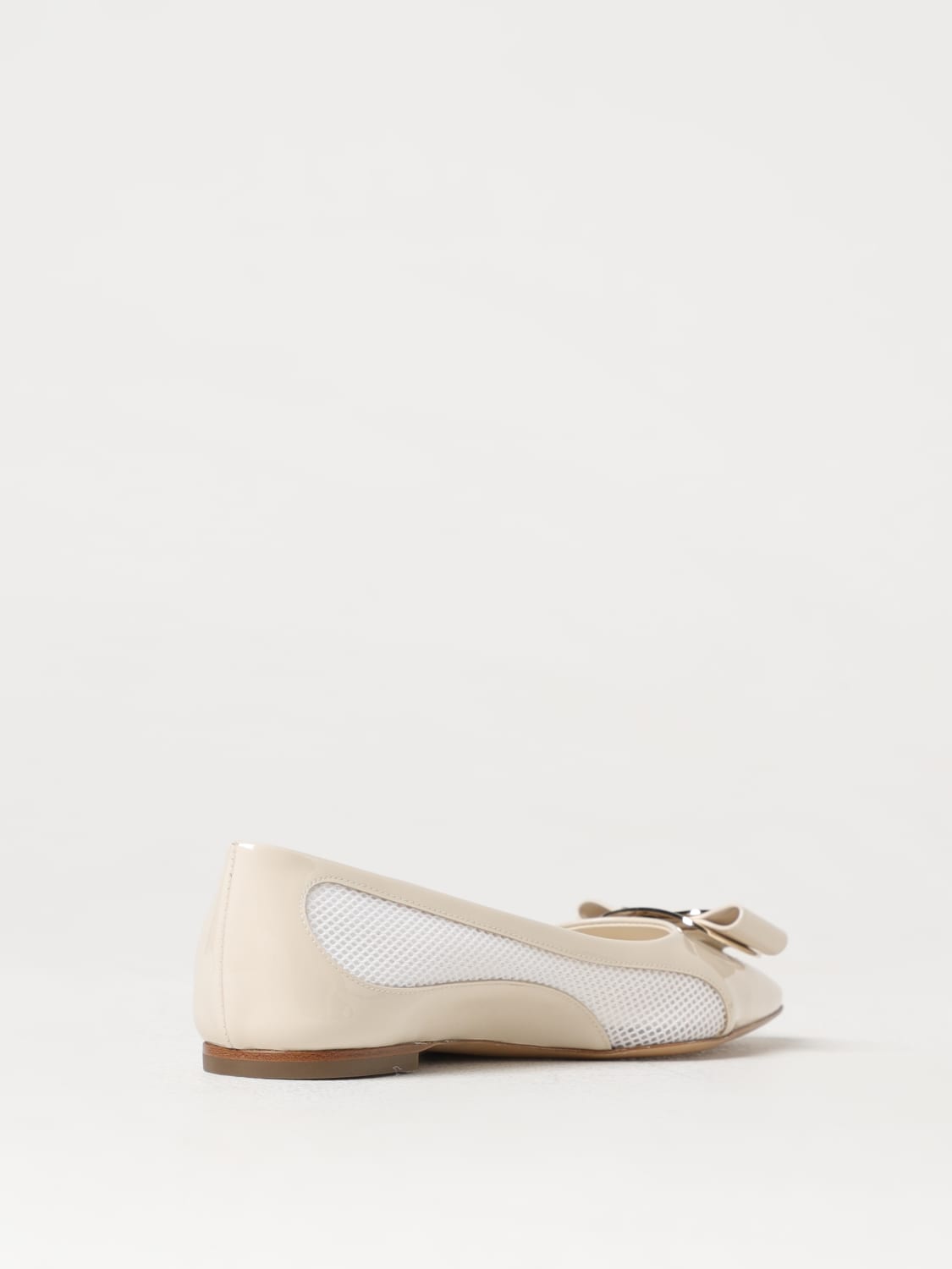 FERRAGAMO BALLET FLATS: Shoes woman Ferragamo, White - Img 3