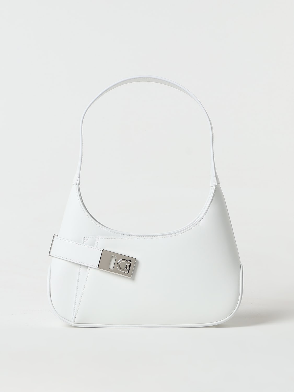 FERRAGAMO SHOULDER BAG: Shoulder bag woman Ferragamo, White - Img 1