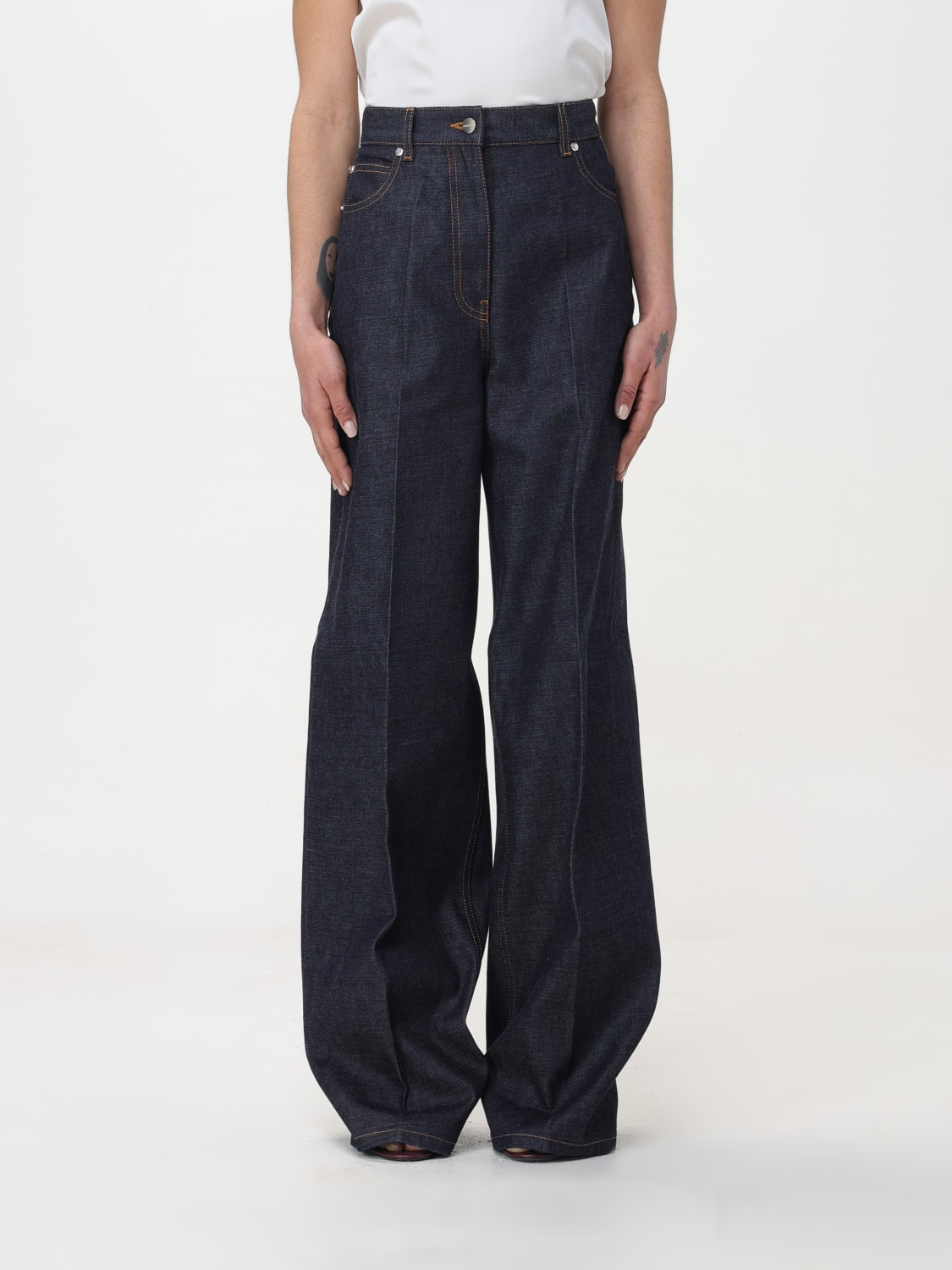 デニム・ジーパン FERRAGAMO Woman Jeans Blue 13C992 770558 002 Ferragamo Outlet: Jeans woman - Blue | Ferragamo jeans