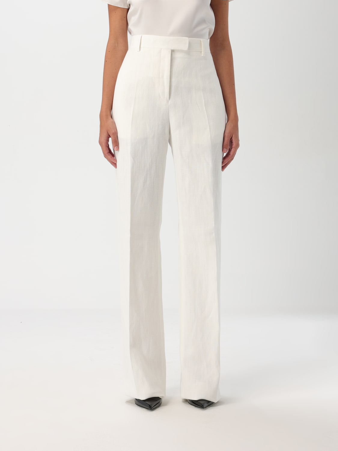 パンツ FERRAGAMO Woman Pants White 13E908 773765 005 Ferragamo Outlet: Pants woman - White | Ferragamo pants