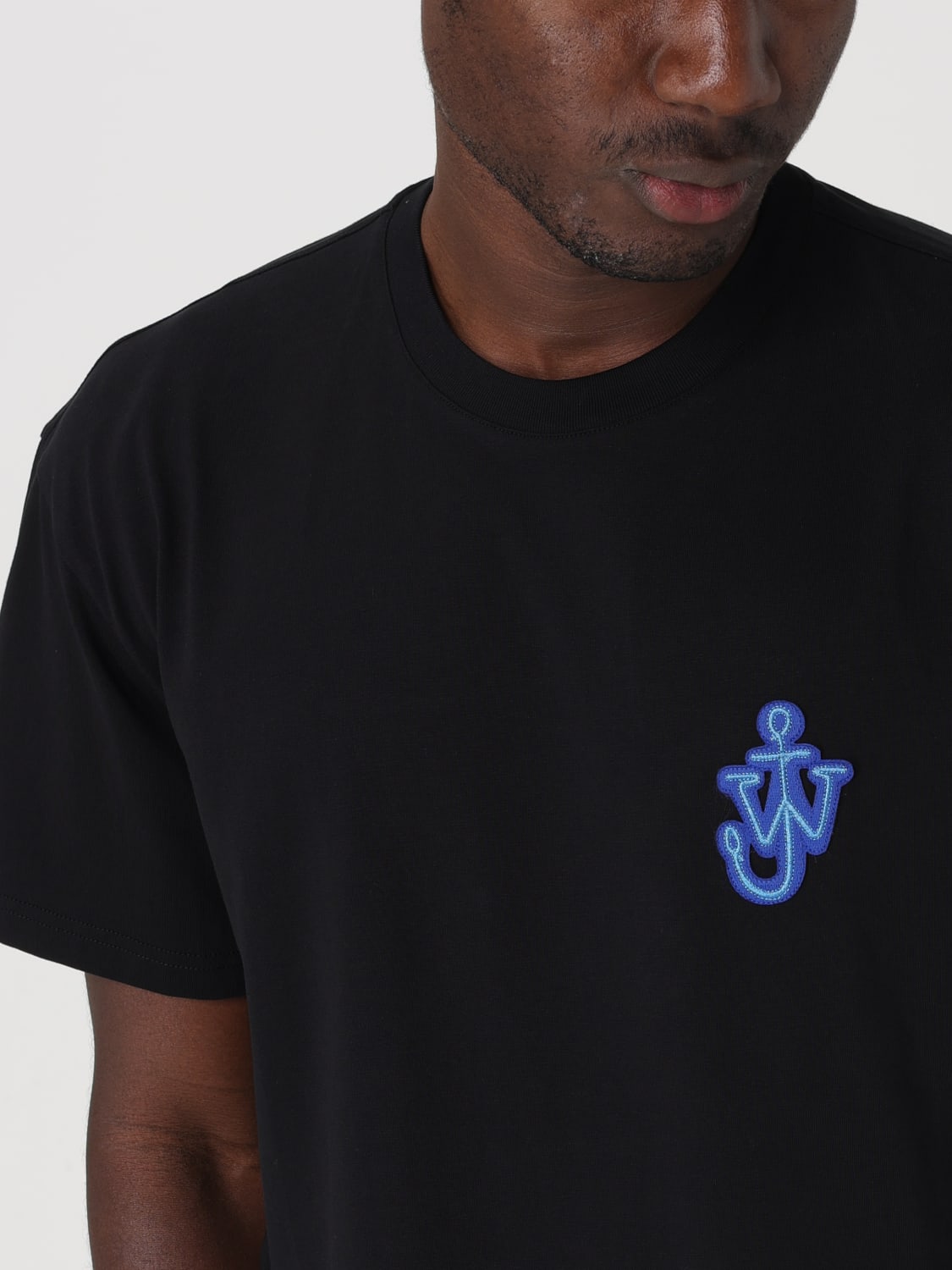 JW ANDERSON T-SHIRT: T-shirt JW Anderson in cotone con logo, Nero - Img 5