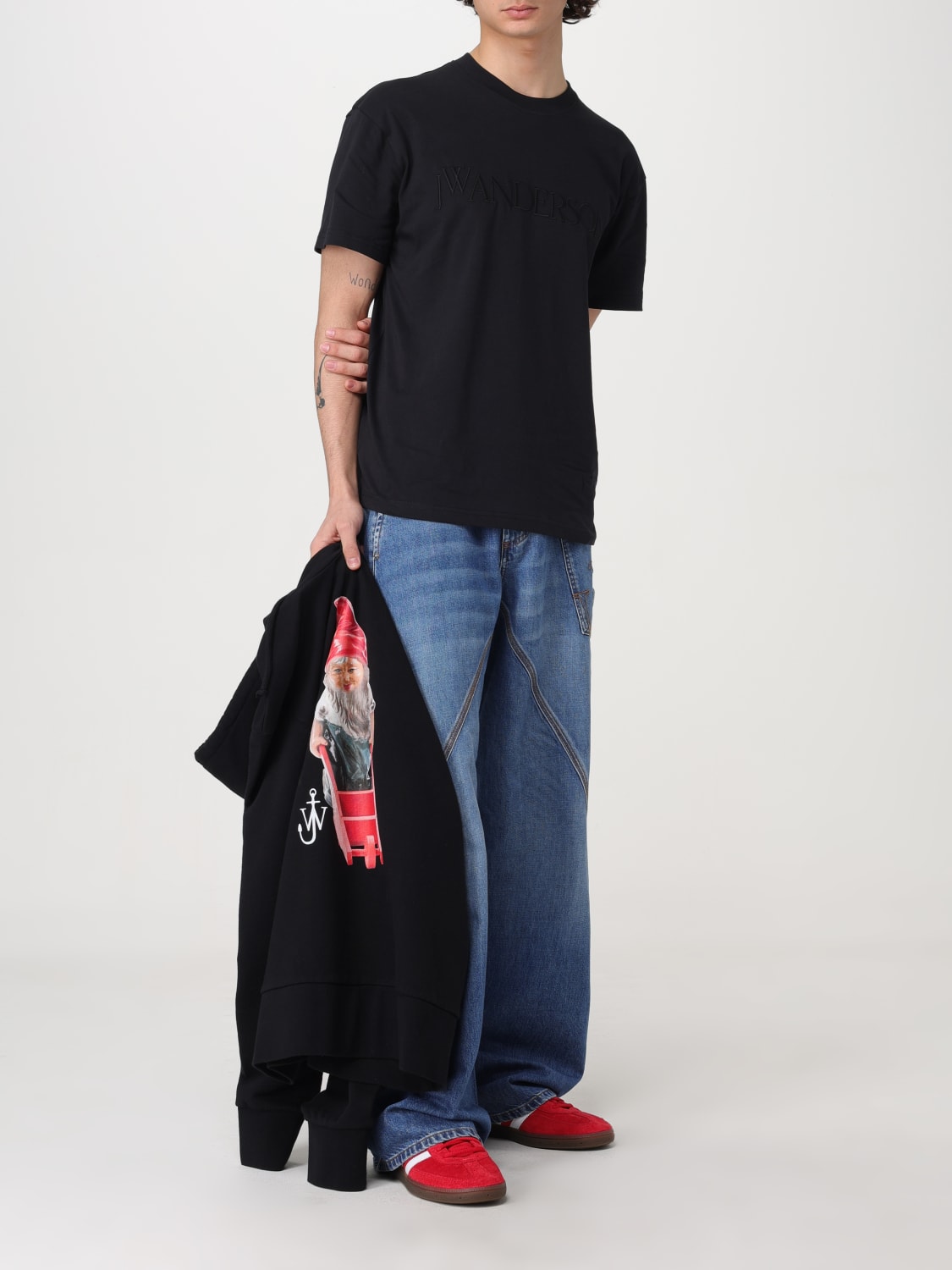 JW ANDERSON T-SHIRT: T-shirt men Jw Anderson, Black - Img 2