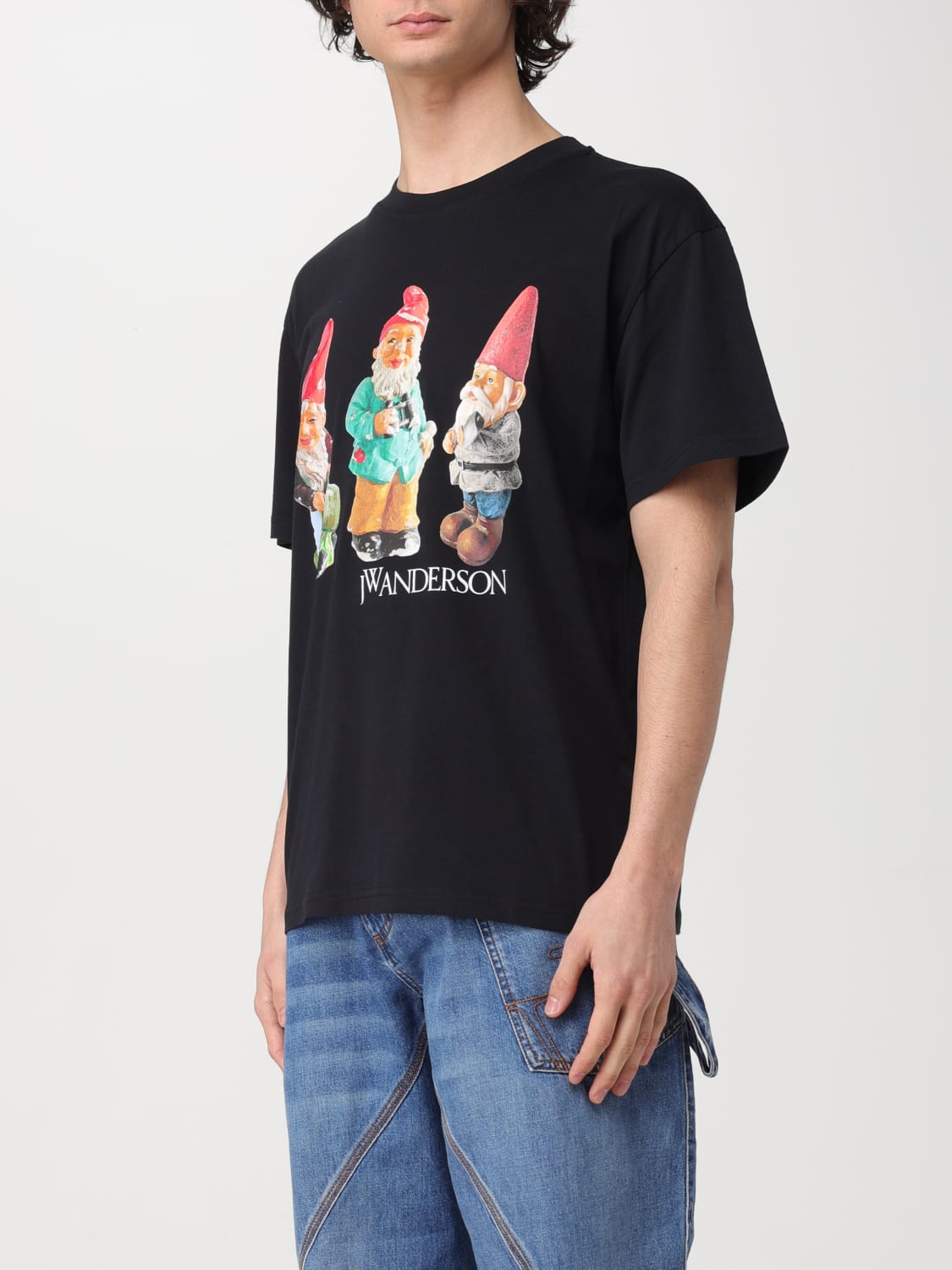 JW ANDERSON T-SHIRT: T-shirt men Jw Anderson, Black - Img 4