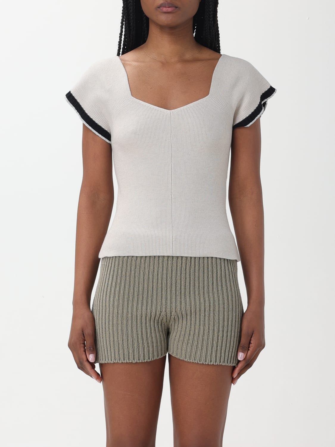 JW ANDERSON SWEATER: Sweater woman Jw Anderson, Dove Grey - Img 1