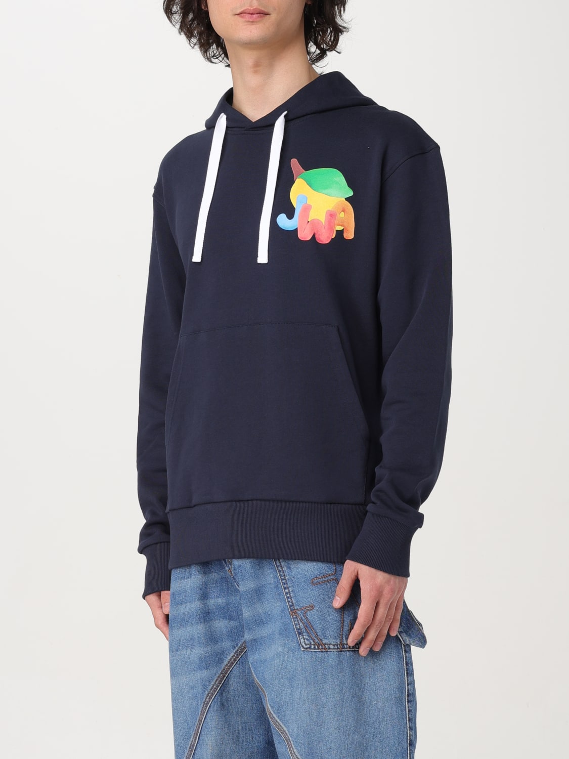 JW ANDERSON SWEATSHIRT: Sweatshirt herren Jw Anderson, Navy - Img 4