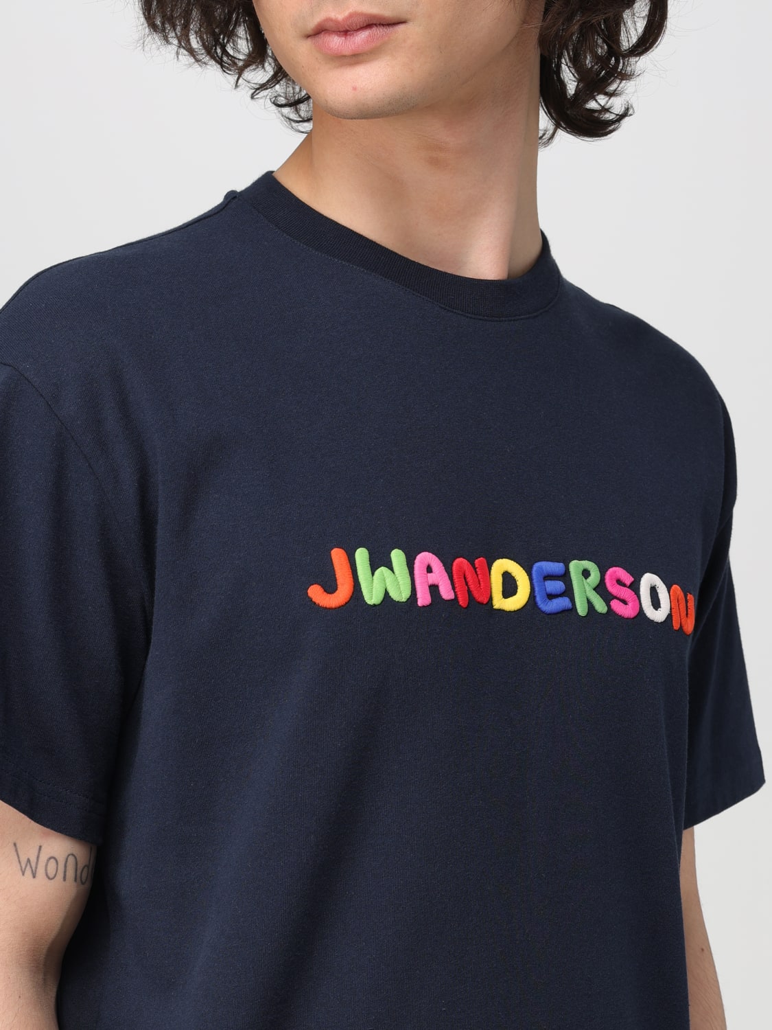 JW ANDERSON T-SHIRT: T-shirt men Jw Anderson, Navy - Img 5