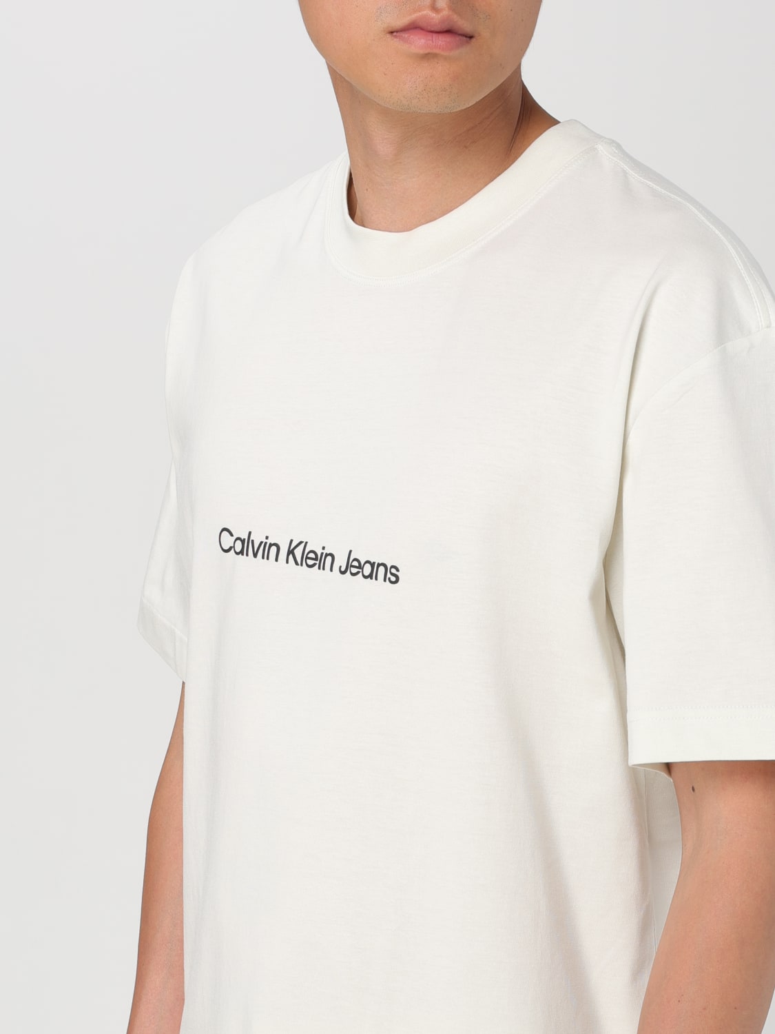 CALVIN KLEIN T-SHIRT: T-shirt men Ck Jeans, White - Img 3