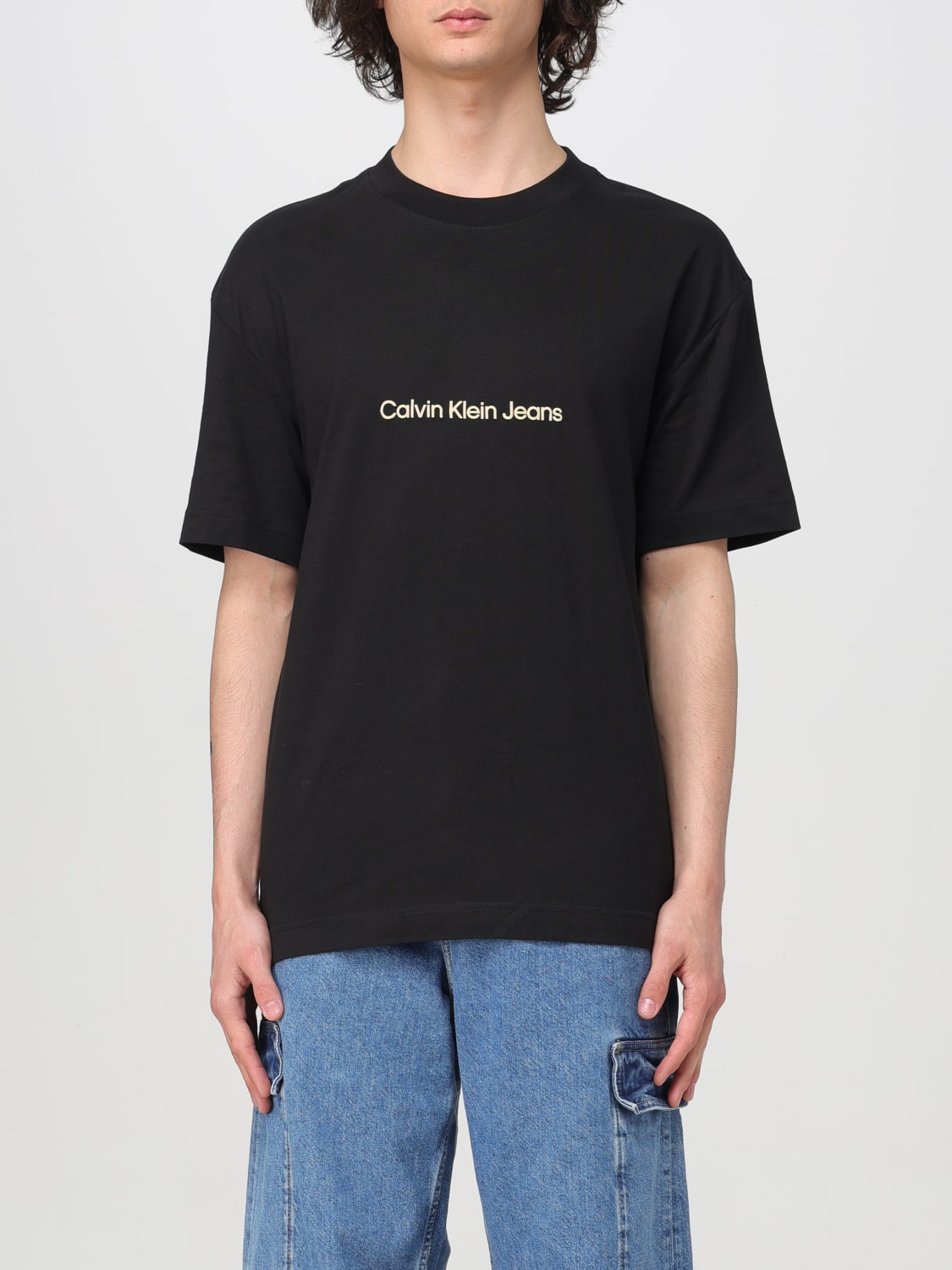 CK JEANS: T-shirt men - Black | Ck Jeans t-shirt J30J325492 online at ...