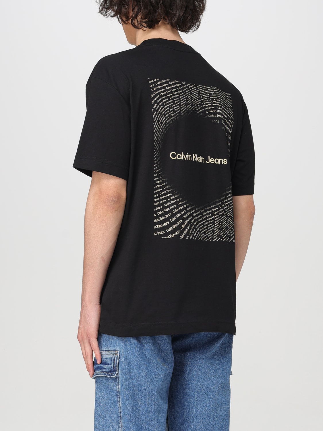 CALVIN KLEIN T-SHIRT: T-shirt men Ck Jeans, Black - Img 3