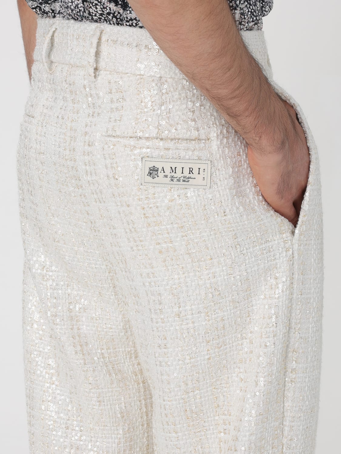 AMIRI PANTS: Pants men Amiri, Yellow Cream - Img 5