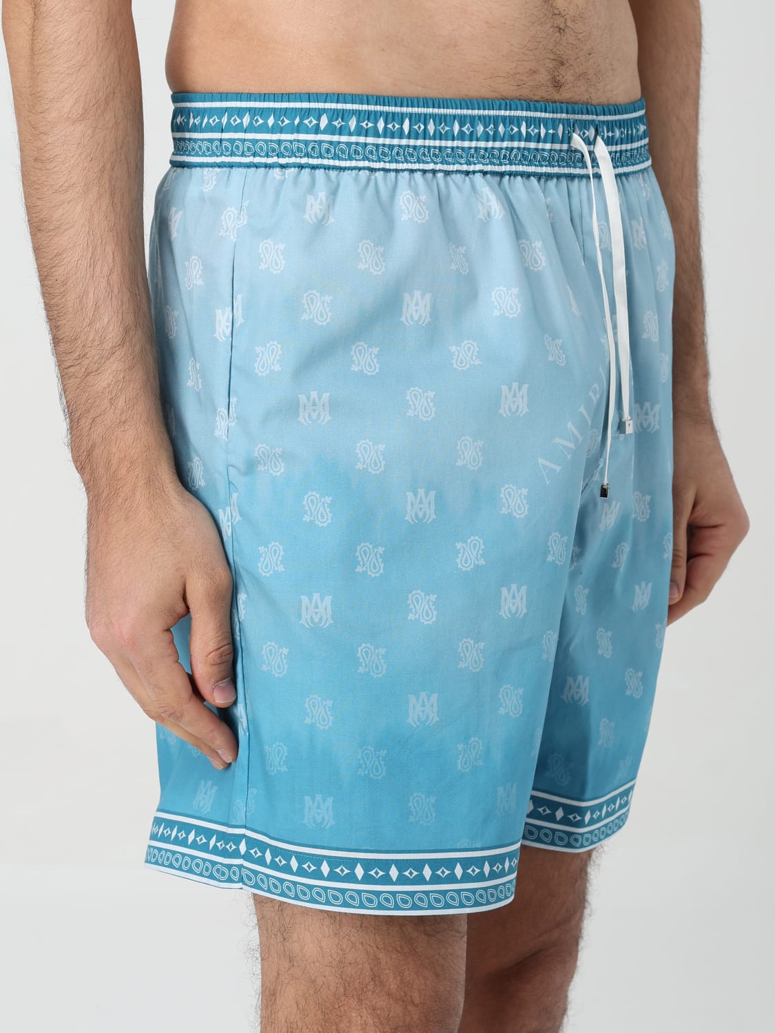 AMIRI SHORT: Short homme Amiri, Bleu Azur - Img 4