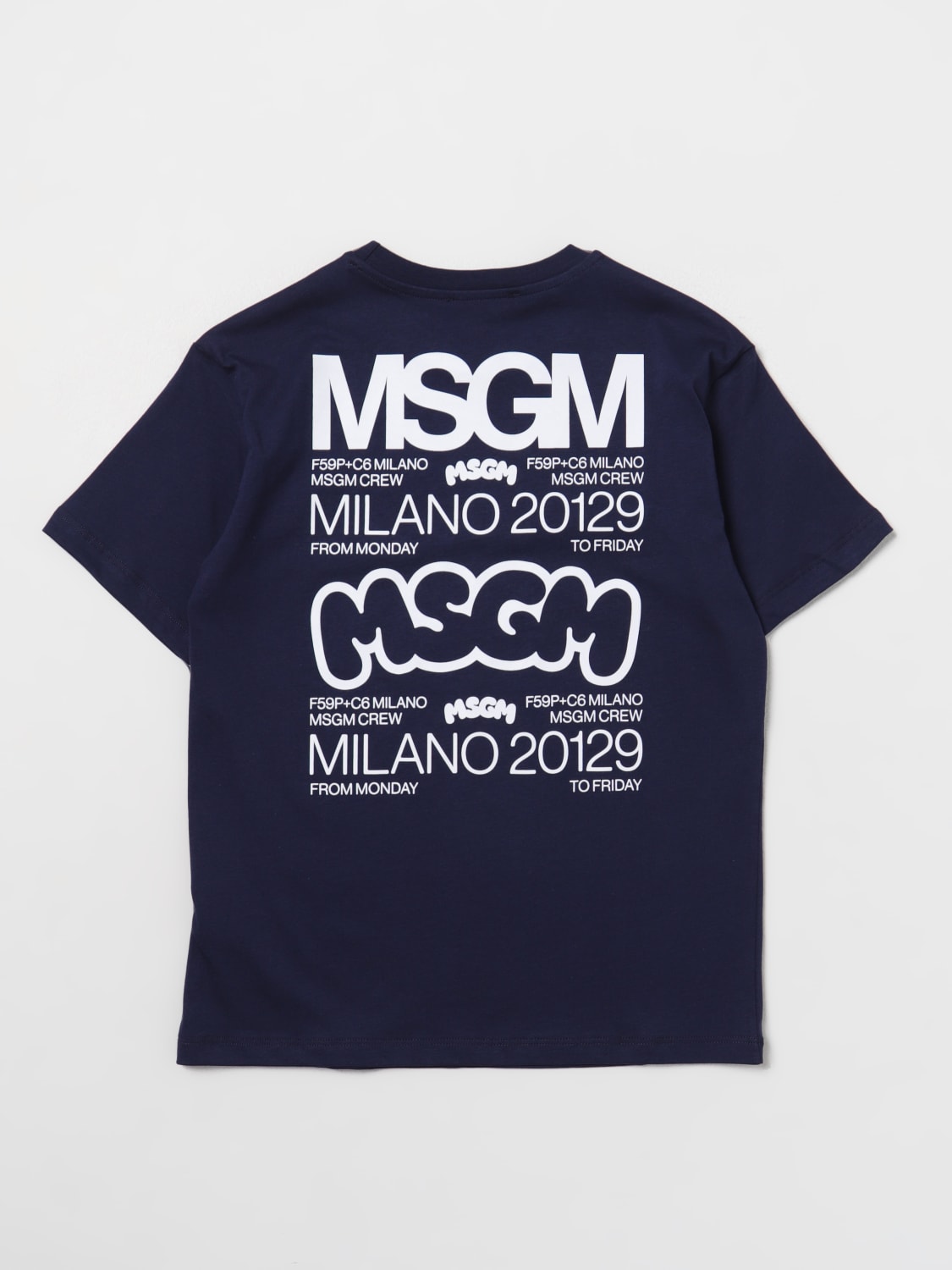 MSGM KIDS 티셔츠: 티셔츠 남아 MSGM Kids, 블루 - Img 2