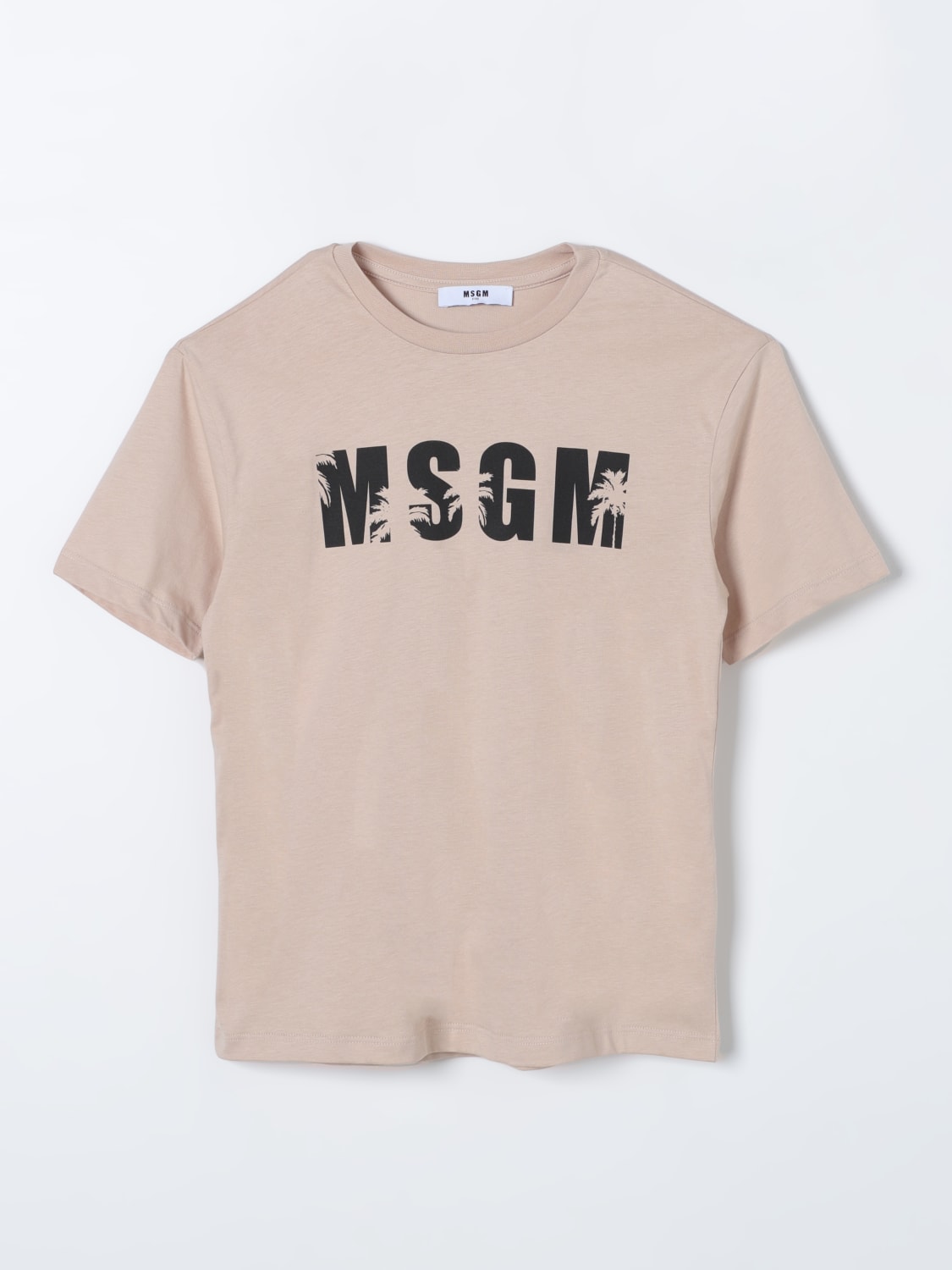 MSGM KIDS: Футболка Детское - Бежевый | MSGM Kids Футболка S4MSJBTH205 на  сайте GIGLIO.COM