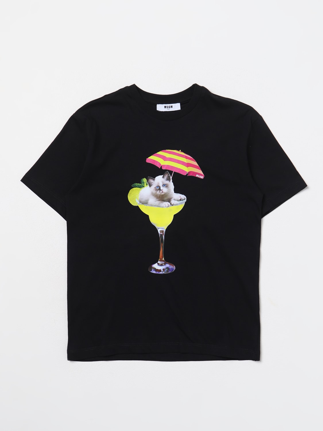 MSGM KIDS CAMISETAS: Camisetas niños MSGM Kids, Negro - Img 1