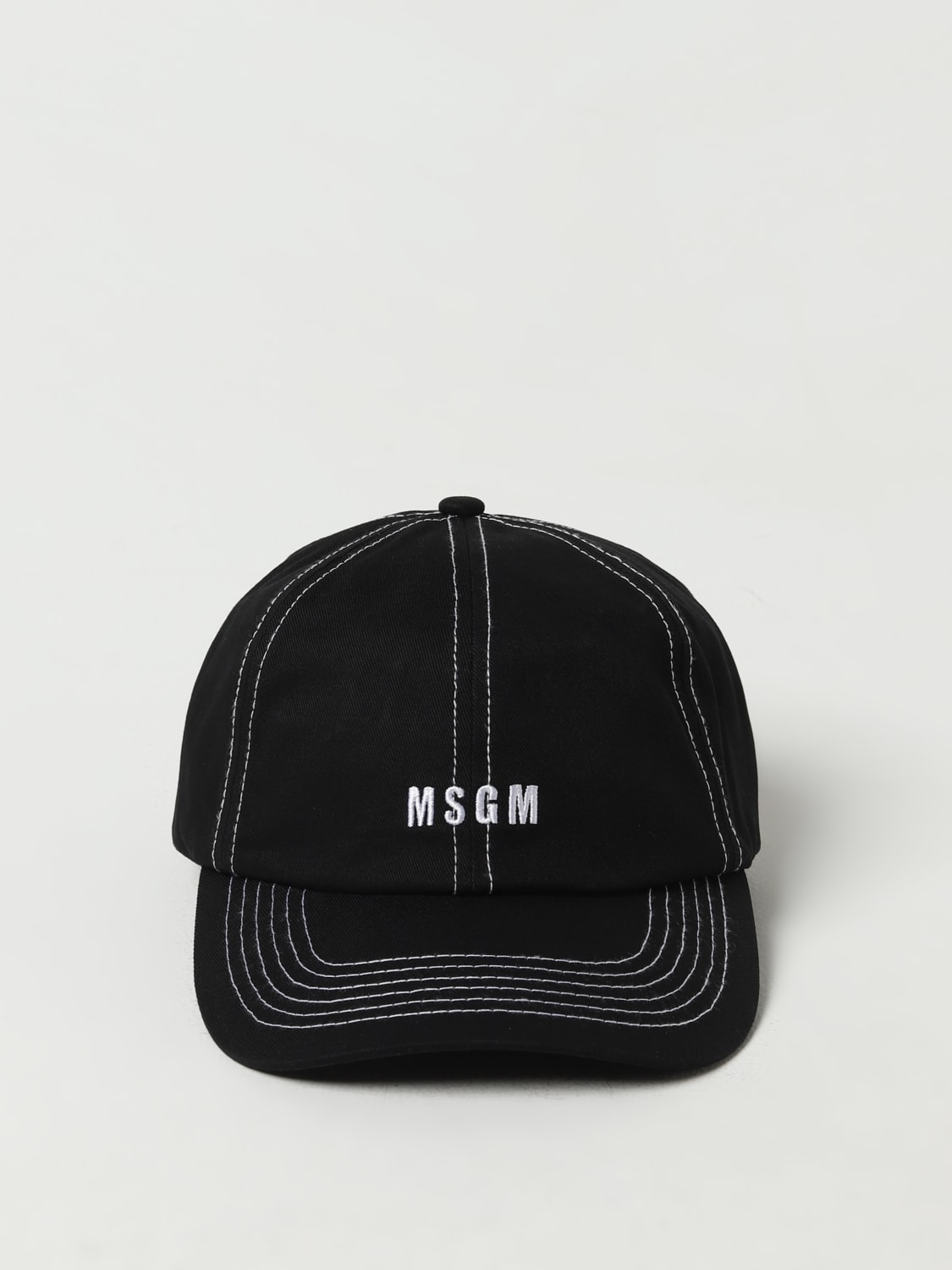 MSGM KIDS CAPPELLO: Cappello MSGM Kids in tessuto con logo , Nero - Img 2