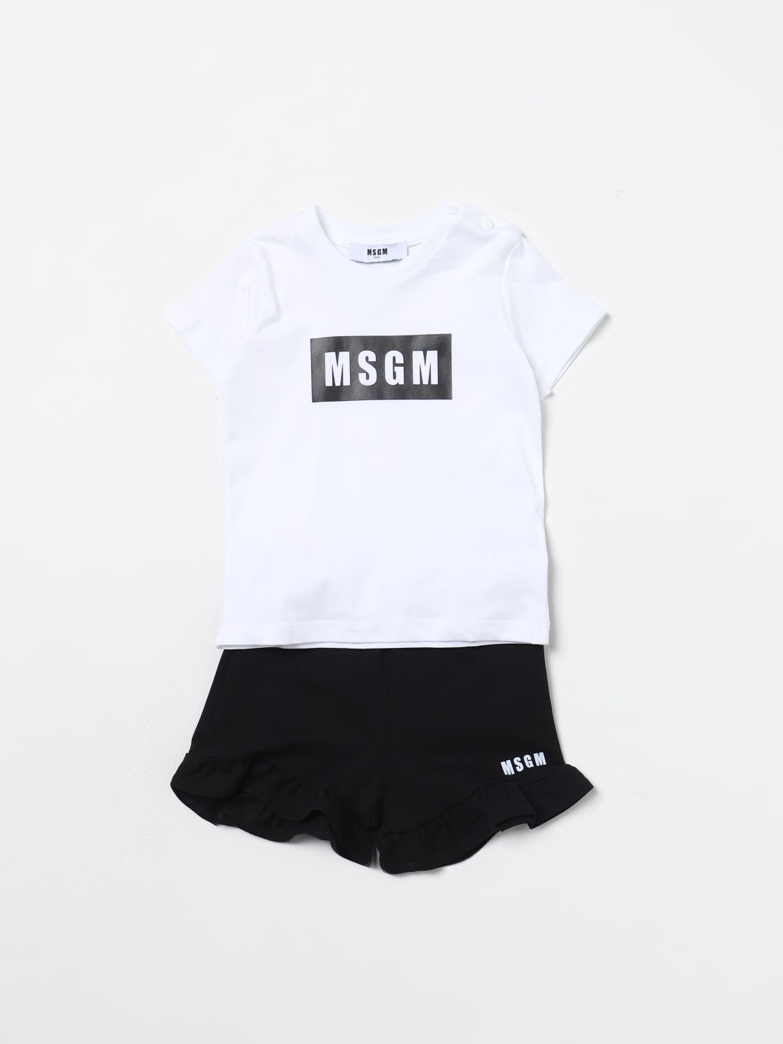 MSGM KIDS JUMPSUIT: Jumpsuit kids MSGM Kids, White - Img 1