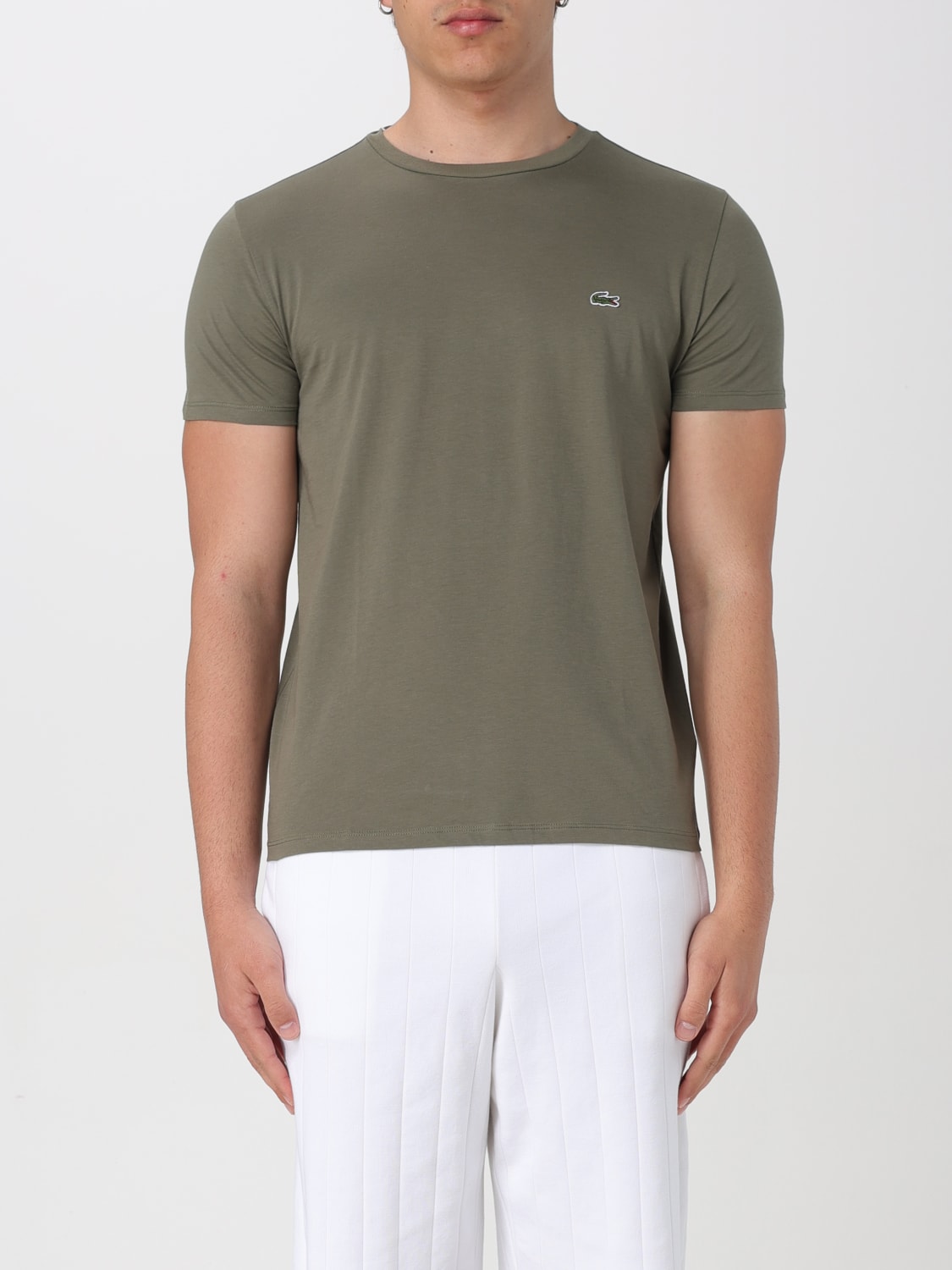 LACOSTE T-SHIRT: T-shirt men Lacoste, Military - Img 1