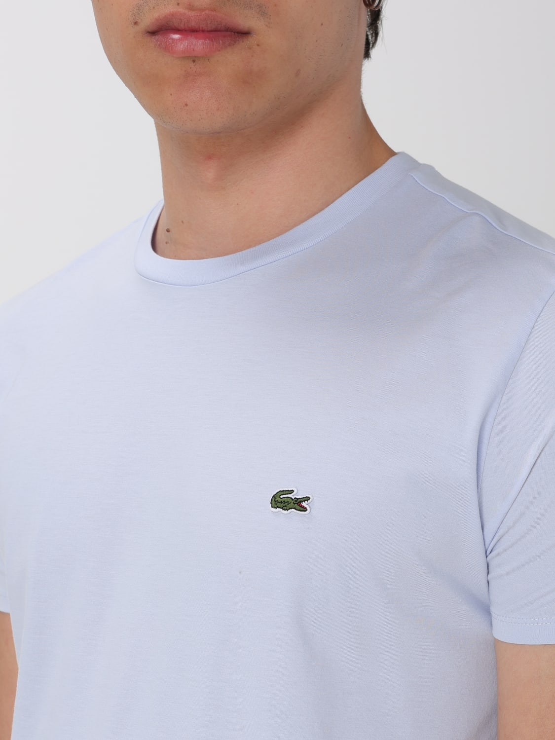 LACOSTE 티셔츠: 티셔츠 남성 Lacoste, 블루 1 - Img 3