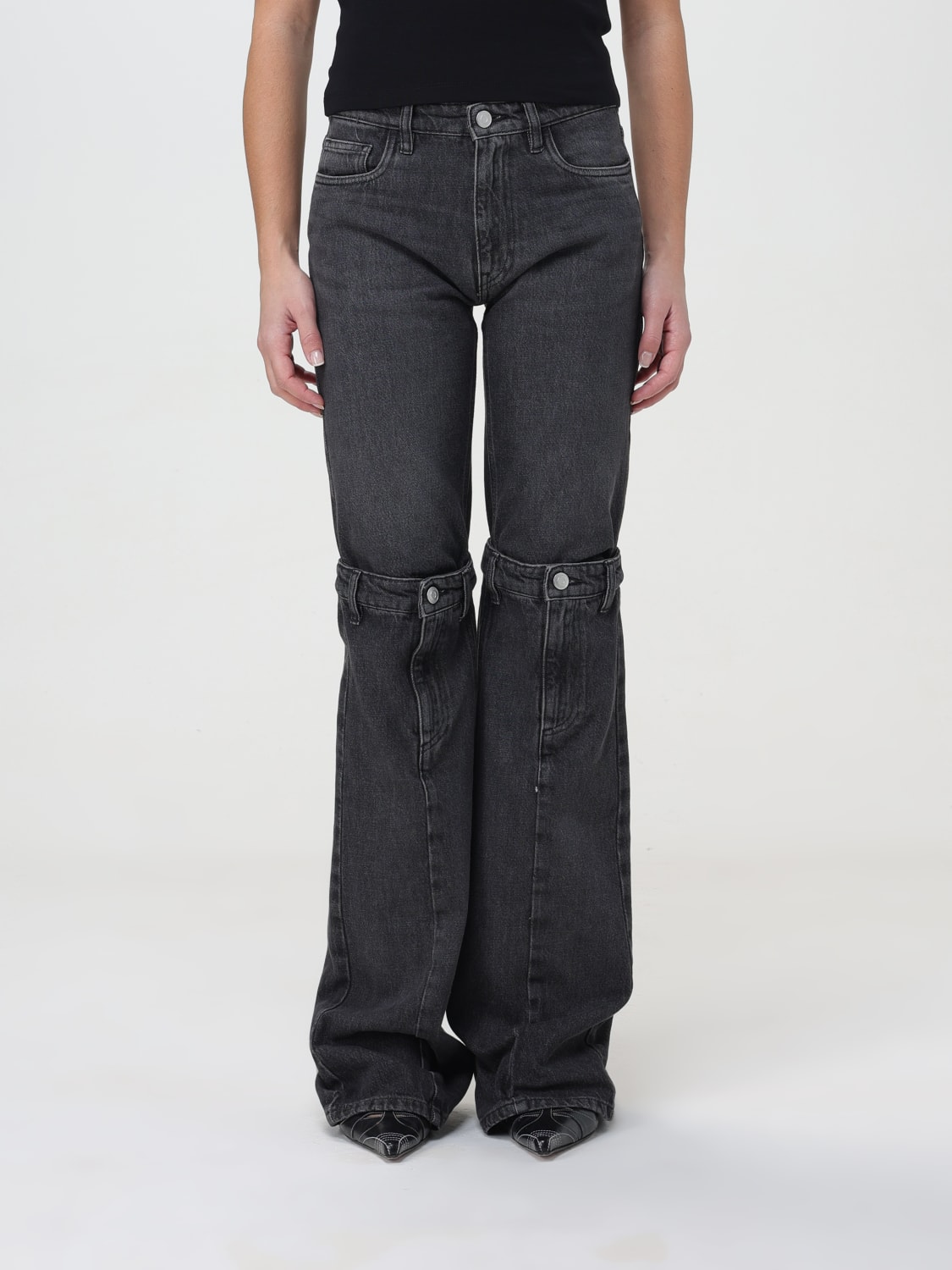 COPERNI JEANS: Jeans woman Coperni, Black - Img 1