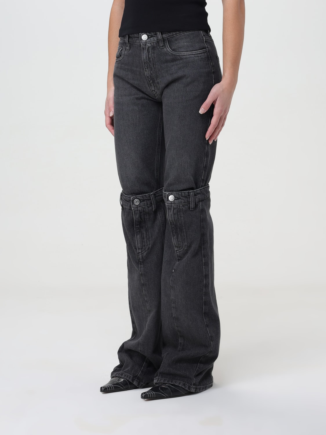 COPERNI JEANS: Jeans woman Coperni, Black - Img 4