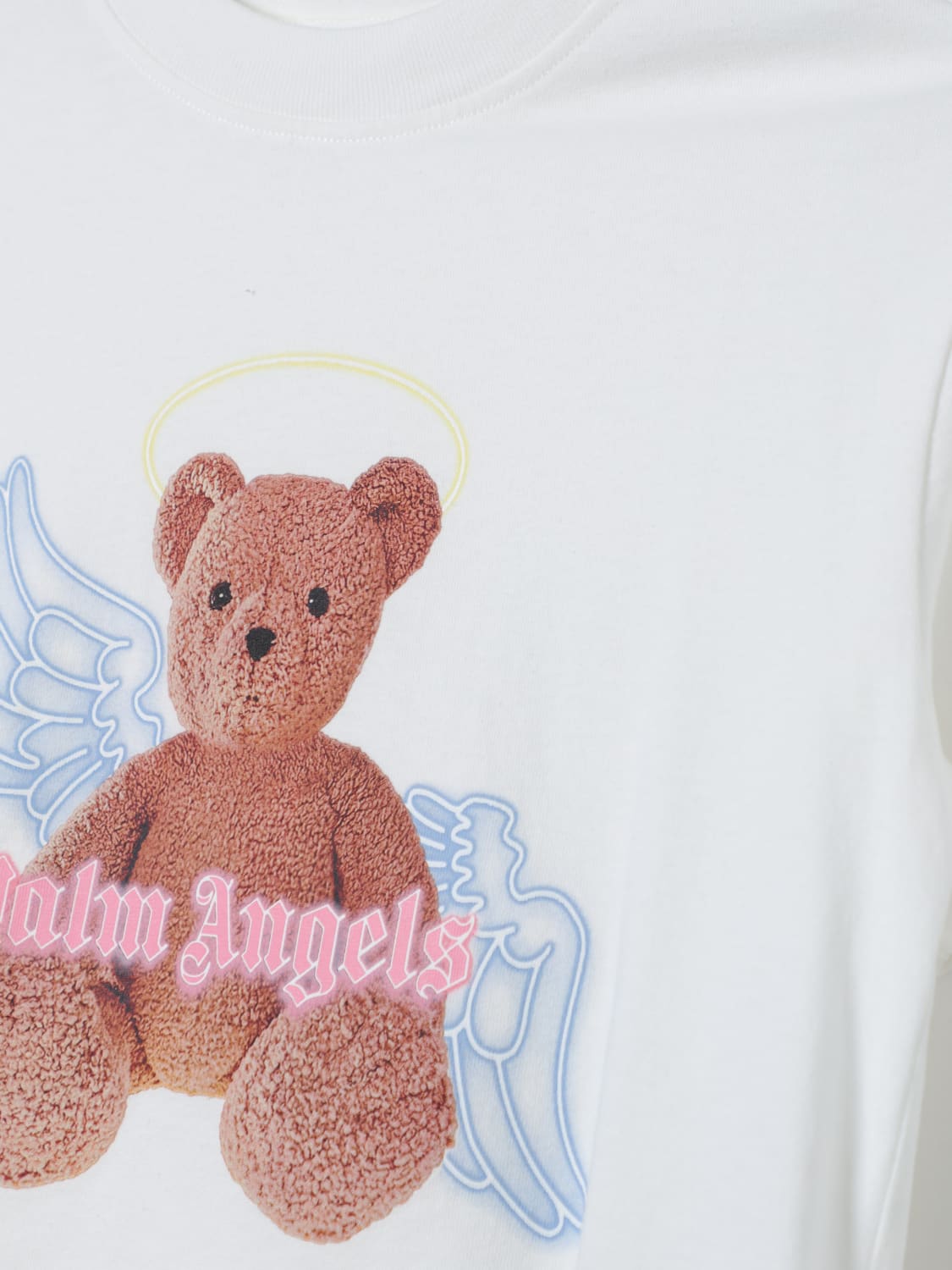 Palm Angels White buy Teddy Bear Shirt