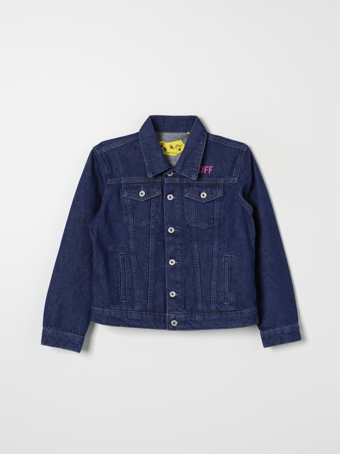 Jacket Off White Kids Kids Color Denim