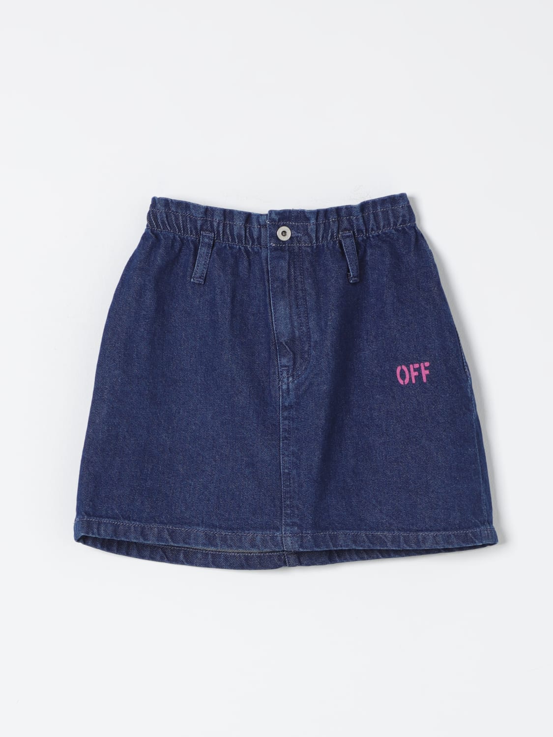 OFF-WHITE KIDS FALDA: Falda niños Off White Kids, Denim - Img 1