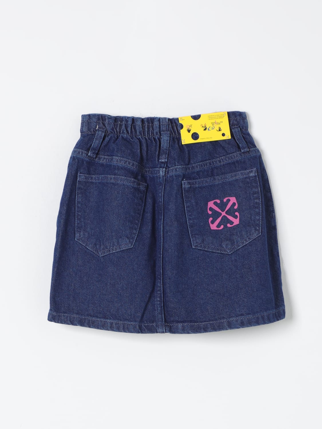 OFF-WHITE KIDS FALDA: Falda niños Off White Kids, Denim - Img 2