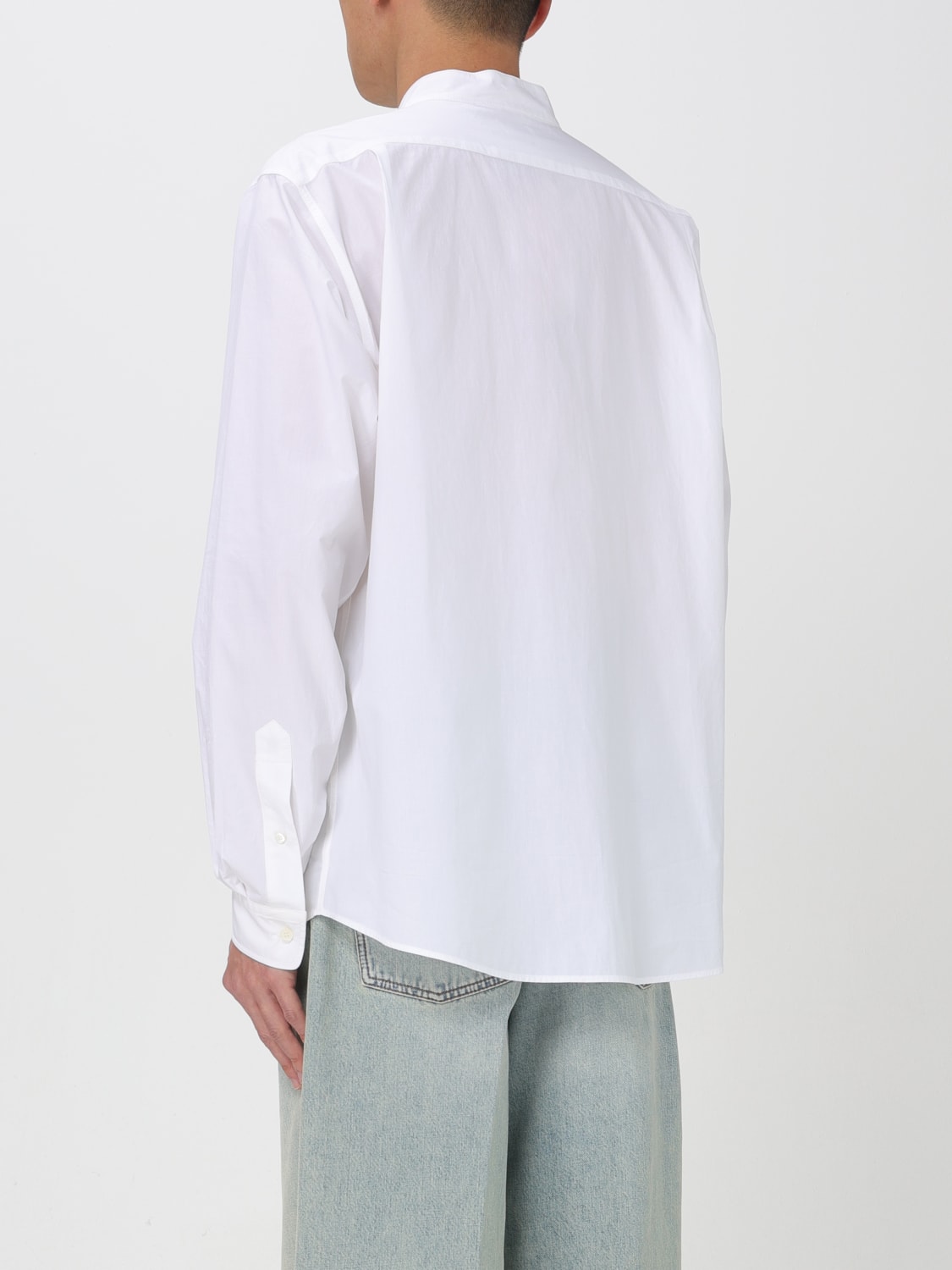 KENZO CAMICIA: Camicia Kenzo in popeline con logo, Bianco - Img 3