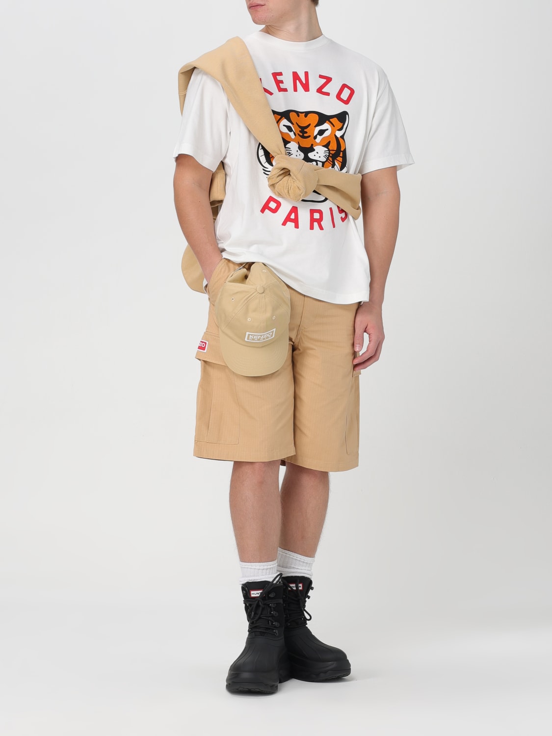 KENZO HAT: Hat men Kenzo, Beige - Img 2