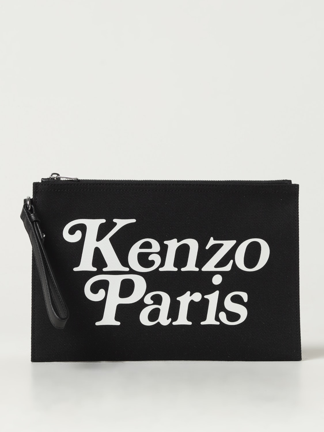 Giglio Clutch Kenzo in canvas con logo