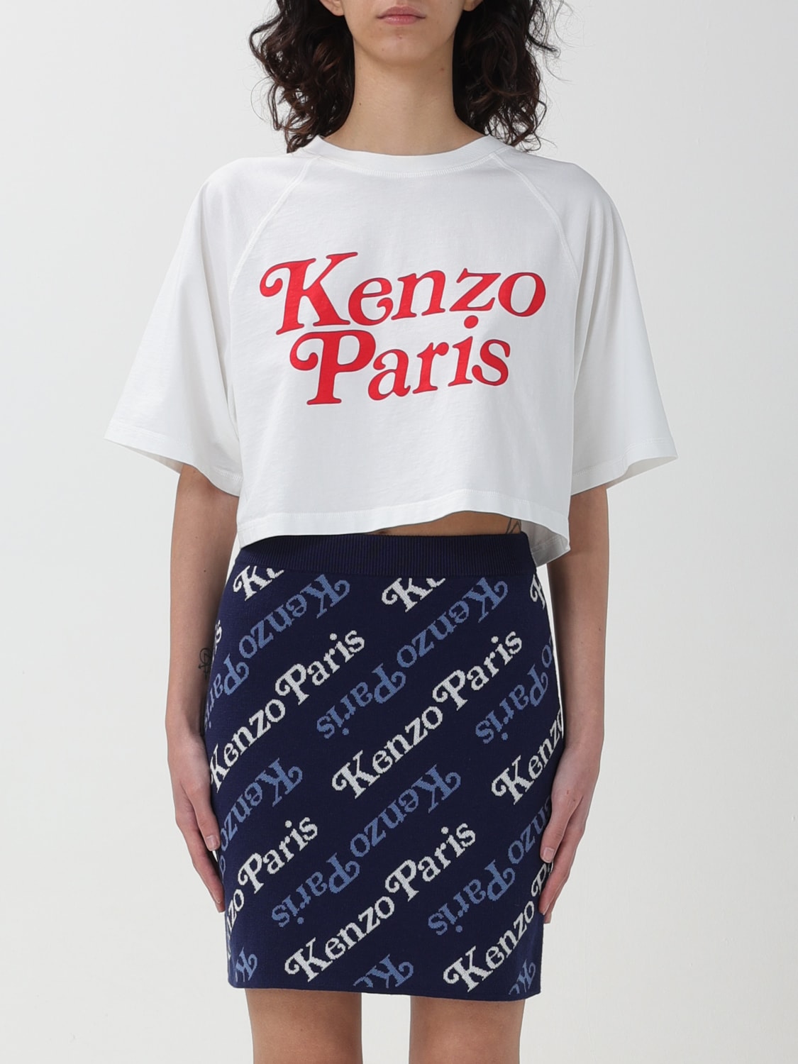 KENZO: T-shirt woman - White | Kenzo t-shirt FE52TS1104SG online at  GIGLIO.COM