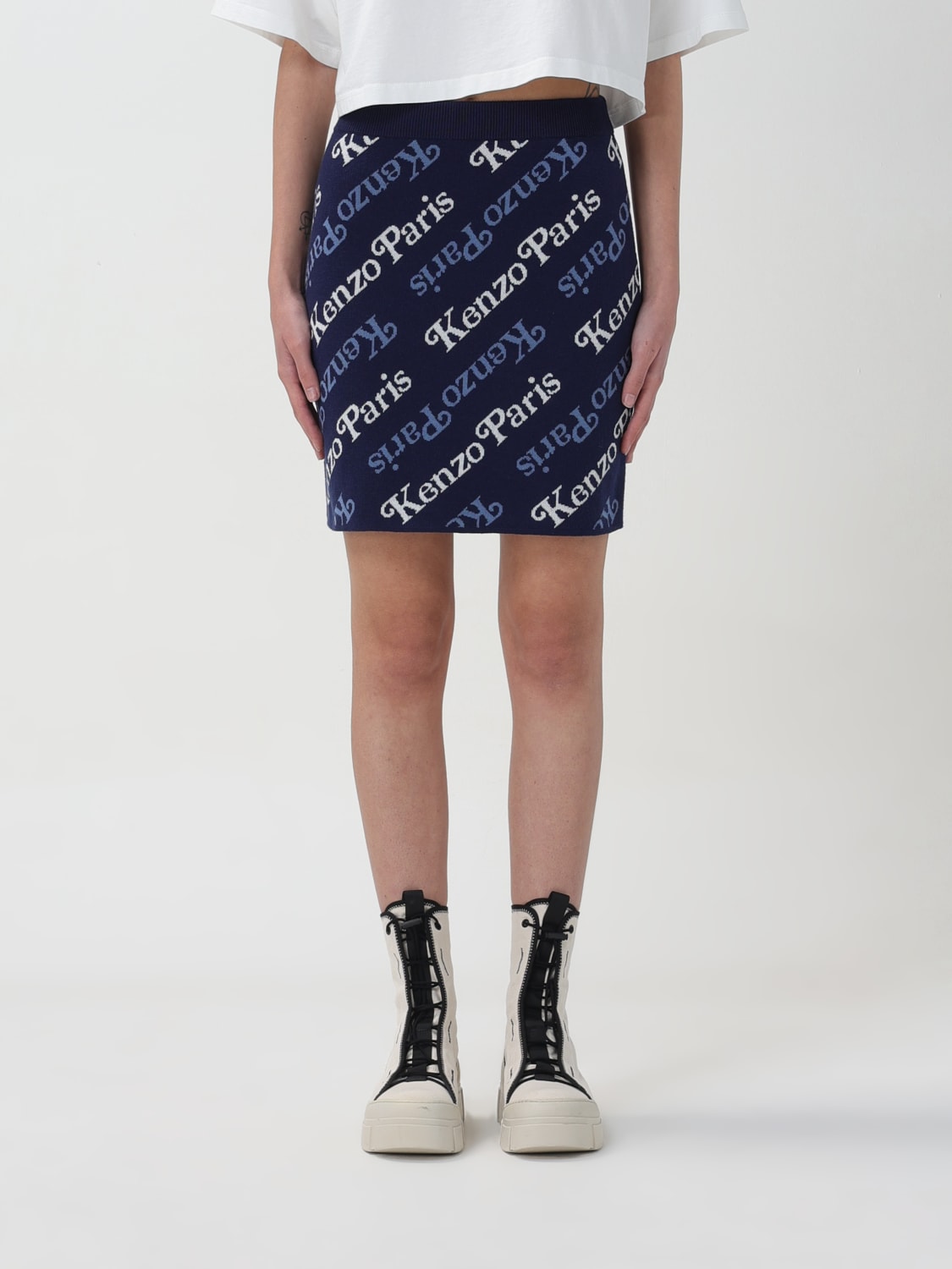 KENZO ROCK: Rock damen Kenzo, Blau - Img 1