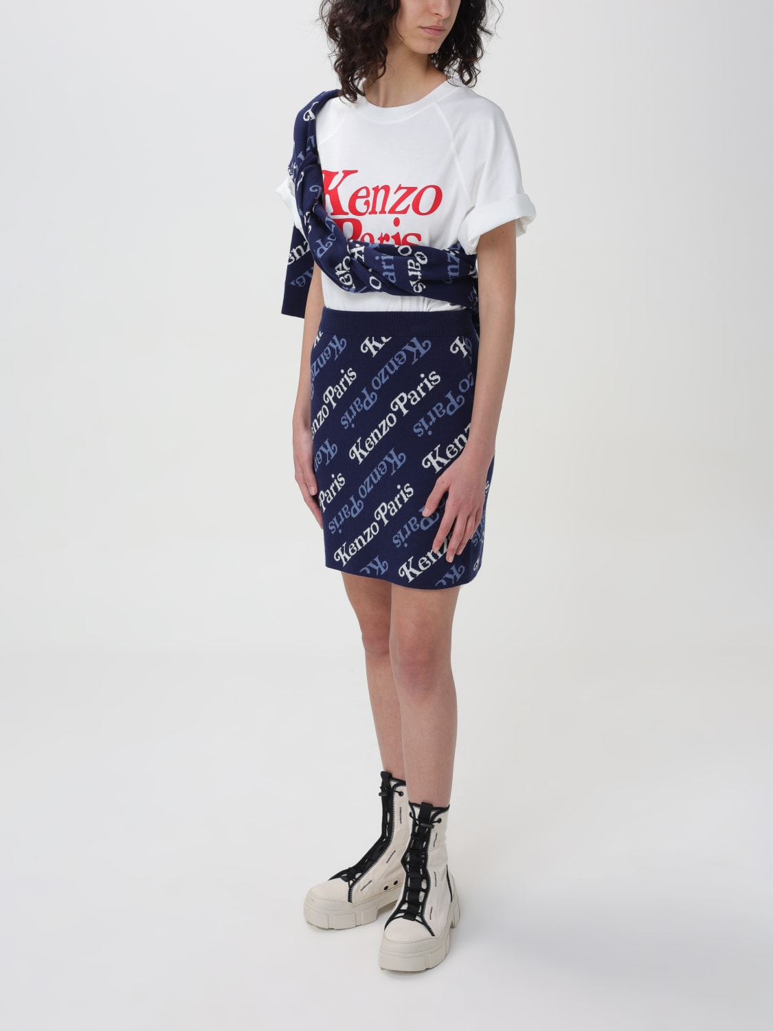 KENZO ROCK: Rock damen Kenzo, Blau - Img 2