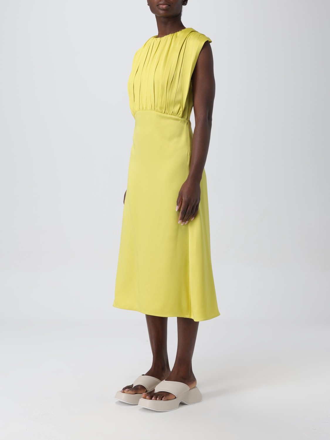 JIL SANDER DRESS: Dress woman Jil Sander, Lime - Img 4