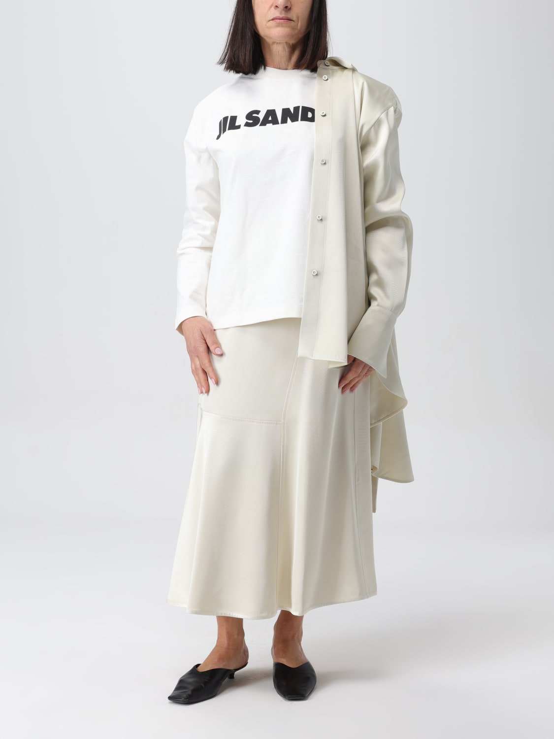 JIL SANDER シャツ: シャツ レディース Jil Sander, ナチュラル - Img 2