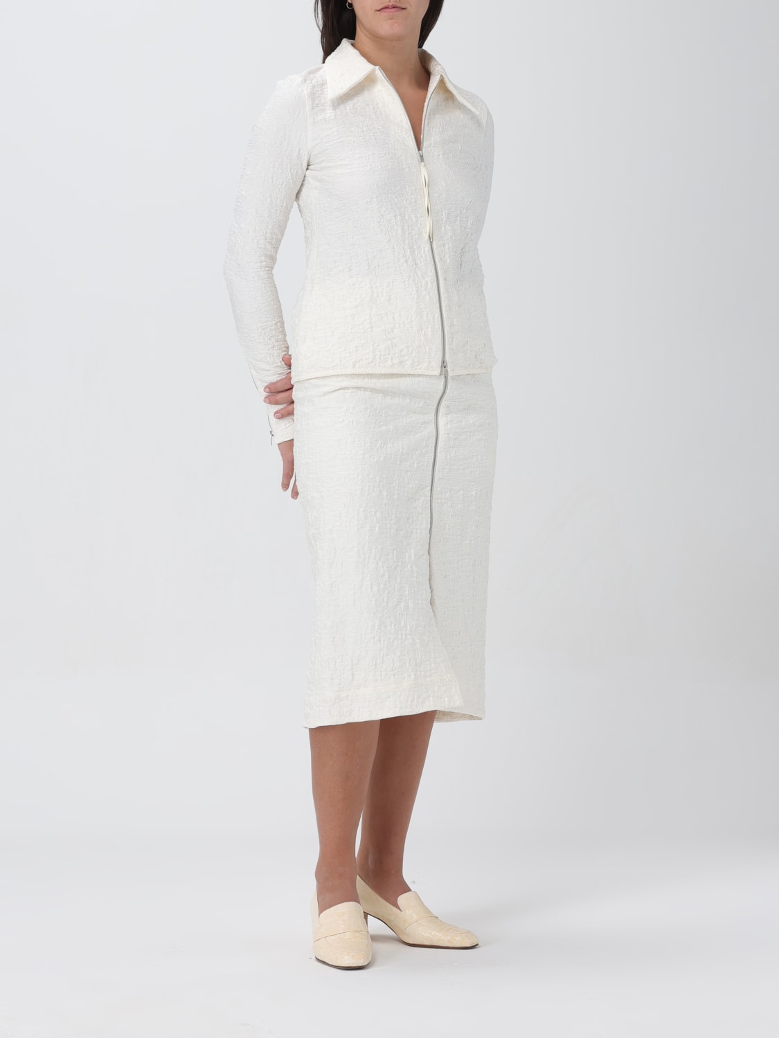 スカート JIL SANDER Woman Skirt Yellow Cream J02MA0174J20138 102 Jil Sander Outlet: Skirt woman - Yellow Cream | Jil Sander