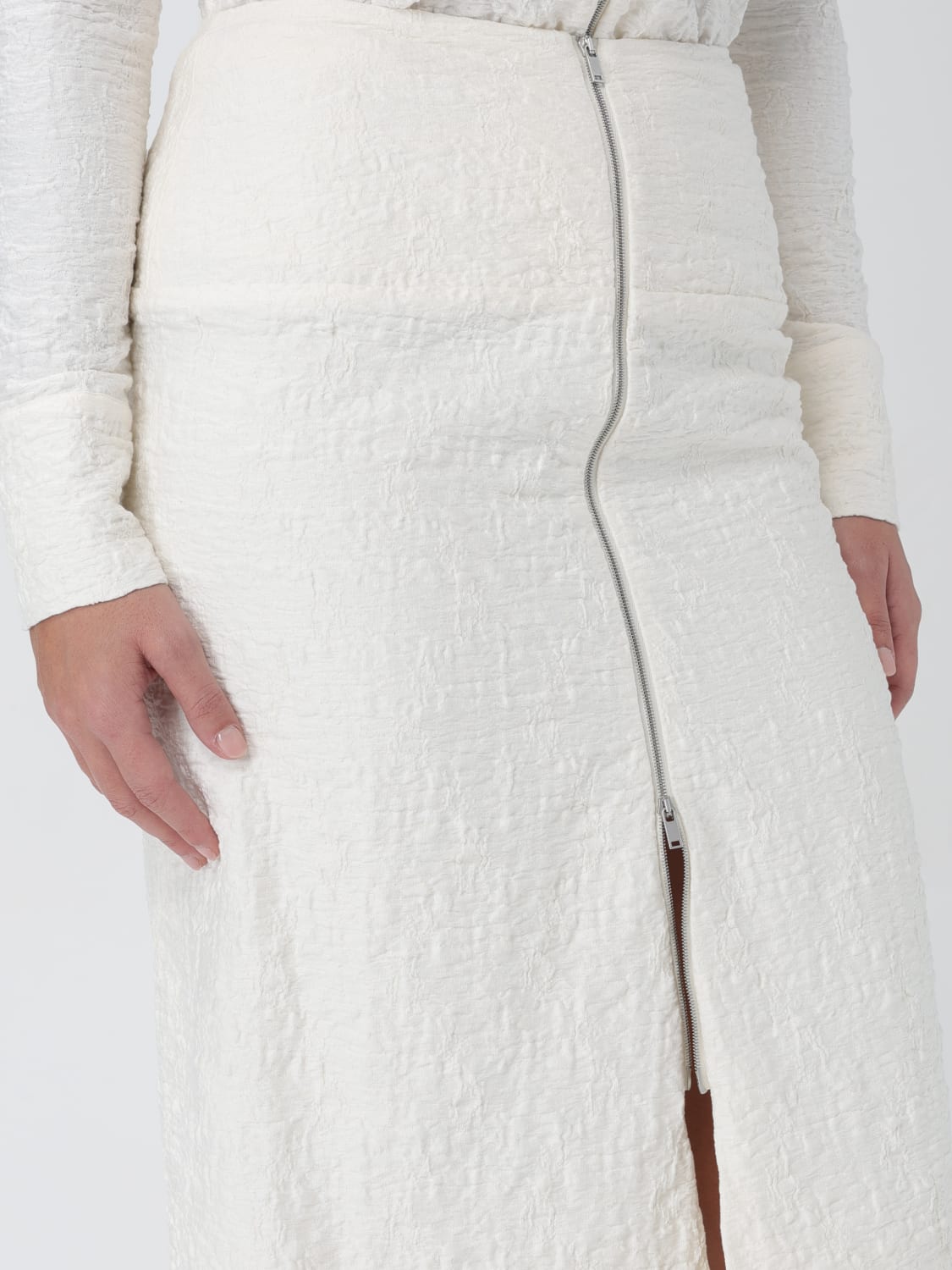 スカート JIL SANDER Woman Skirt Yellow Cream J02MA0174J20138 102 Jil Sander Outlet: Skirt woman - Yellow Cream | Jil Sander
