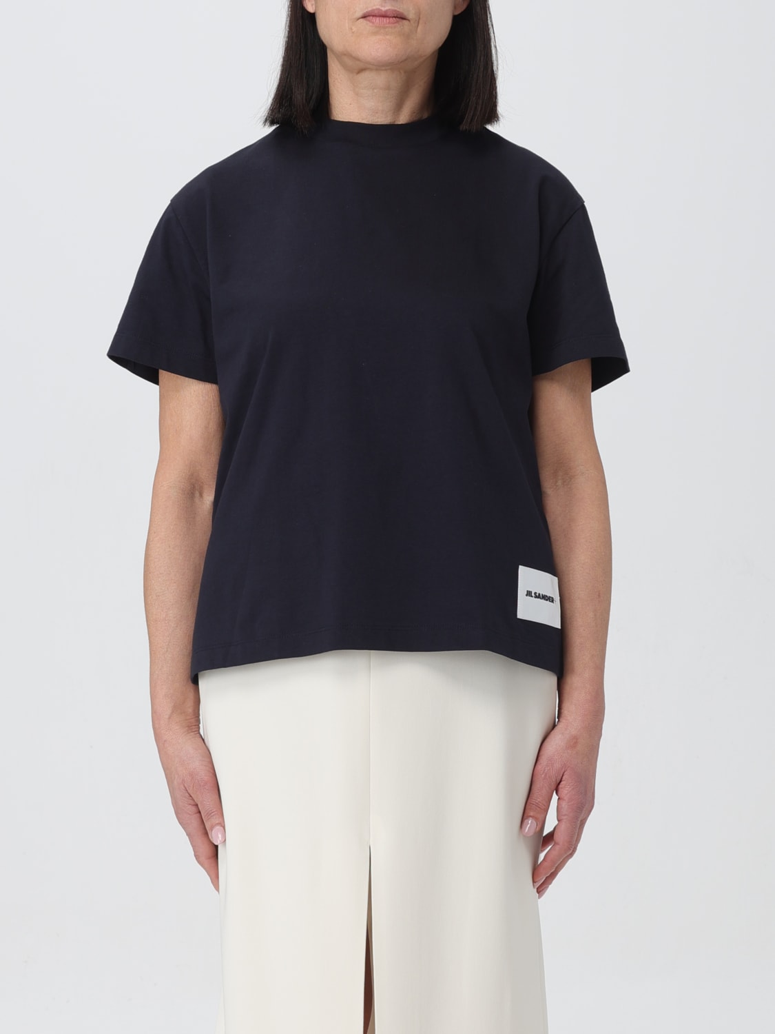 JIL SANDER CAMISETA: Camiseta mujer Jil Sander, Azul Oscuro - Img 1