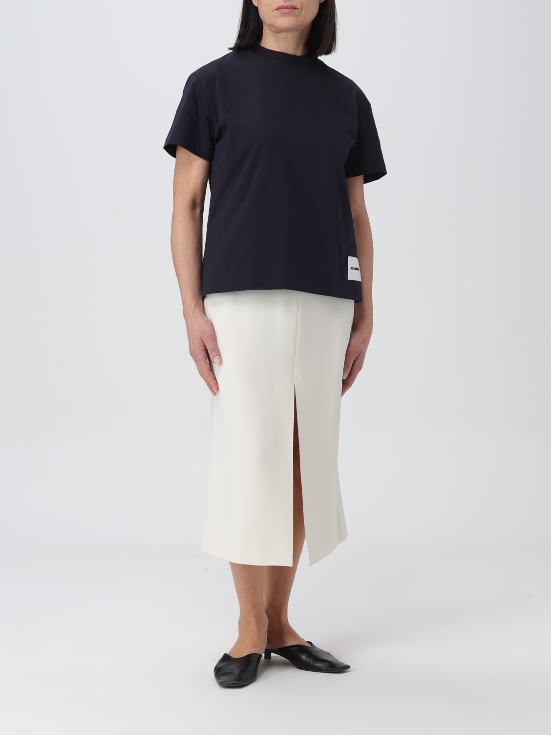 JIL SANDER CAMISETA: Camiseta mujer Jil Sander, Azul Oscuro - Img 6