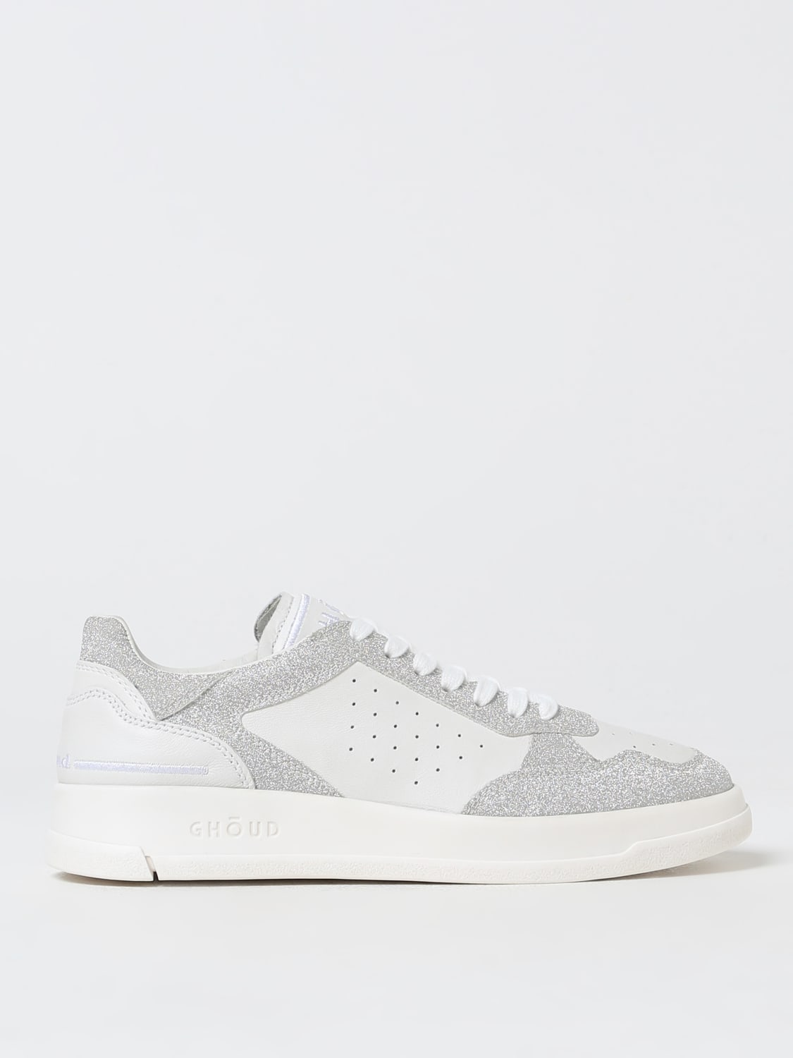 Giglio Sneakers Tweener Ghoud in pelle e tessuto glitter