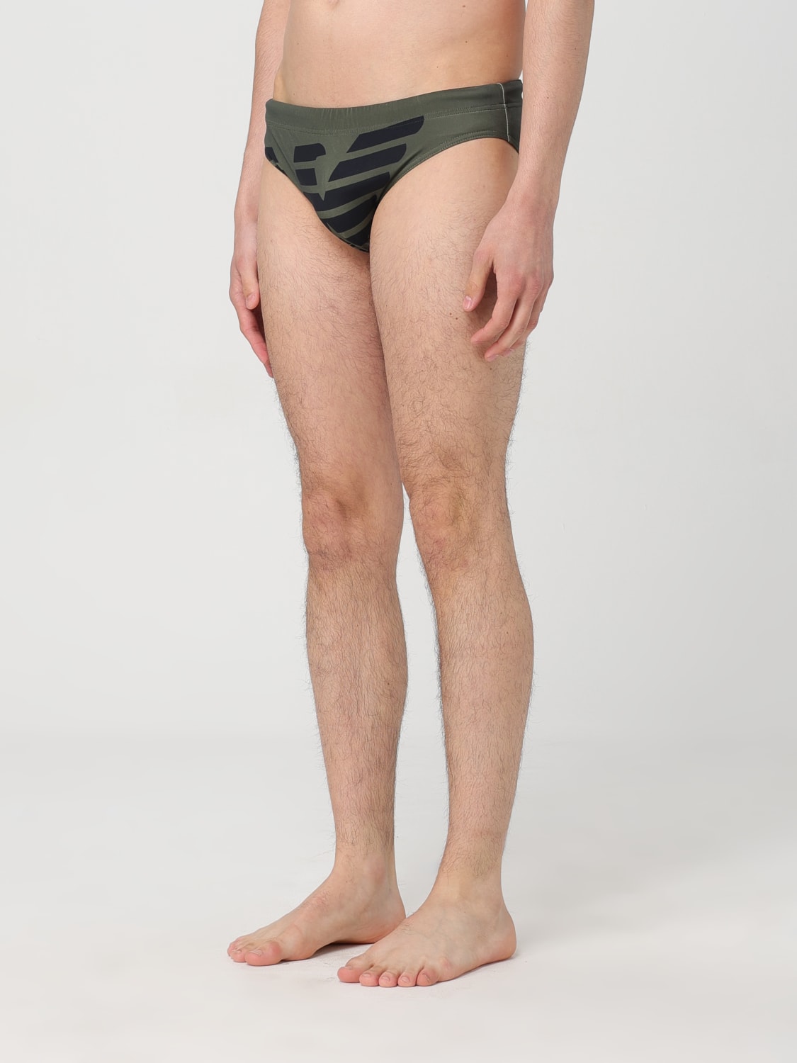 EMPORIO ARMANI SWIMWEAR COSTUME: Costume a slip Emporio Armani Swimwear, Militare - Img 3