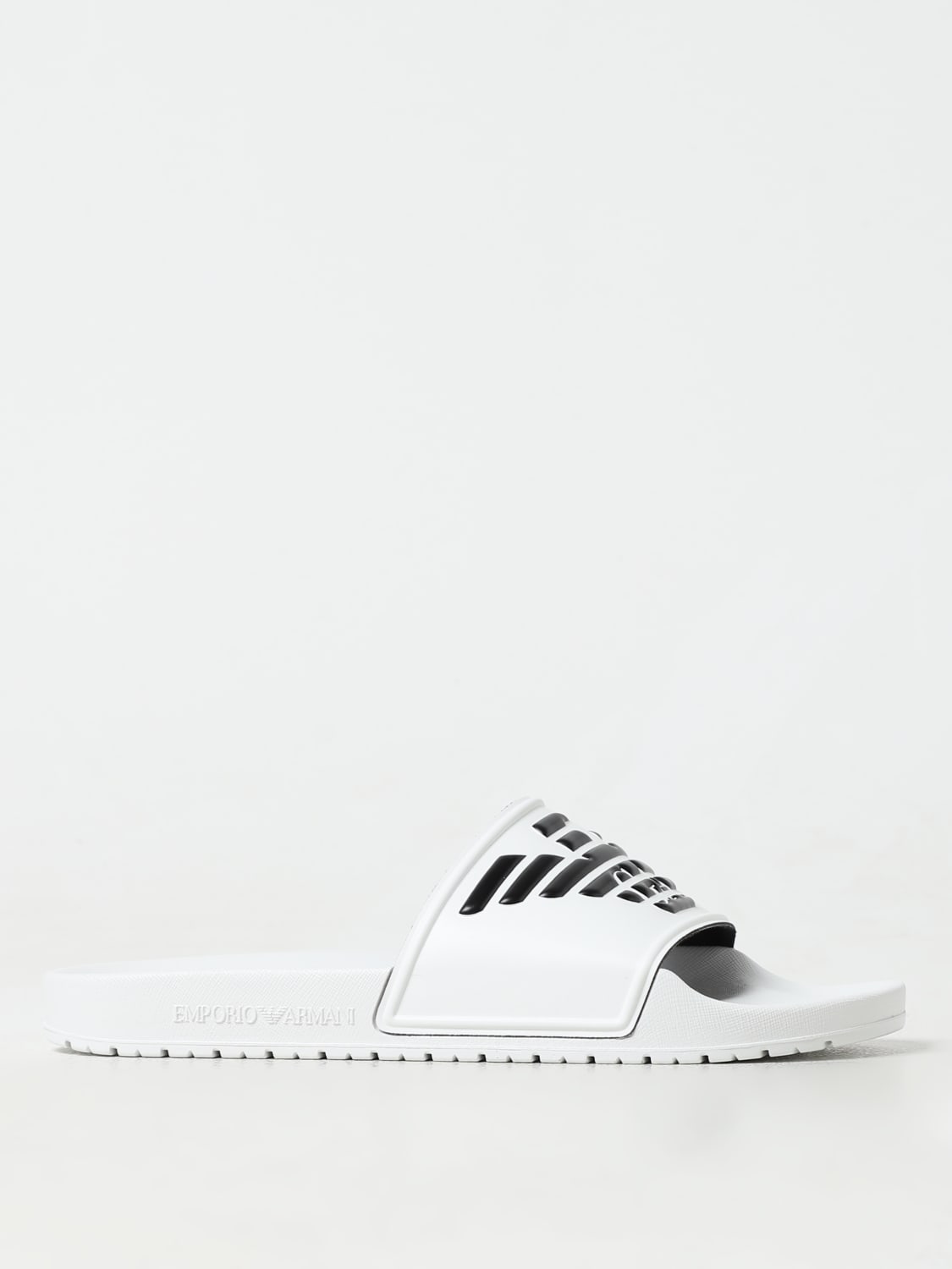 Giglio Sliders Emporio Armani Swimwear in gomma