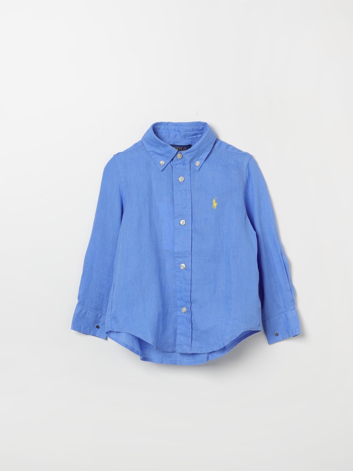 POLO RALPH LAUREN SHIRT: Shirt kids Polo Ralph Lauren, Gnawed Blue - Img 1