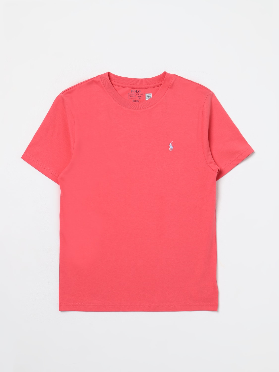 POLO RALPH LAUREN T-SHIRT: T-shirt basic Polo Ralph Lauren in cotone con logo , Rosso - Img 1