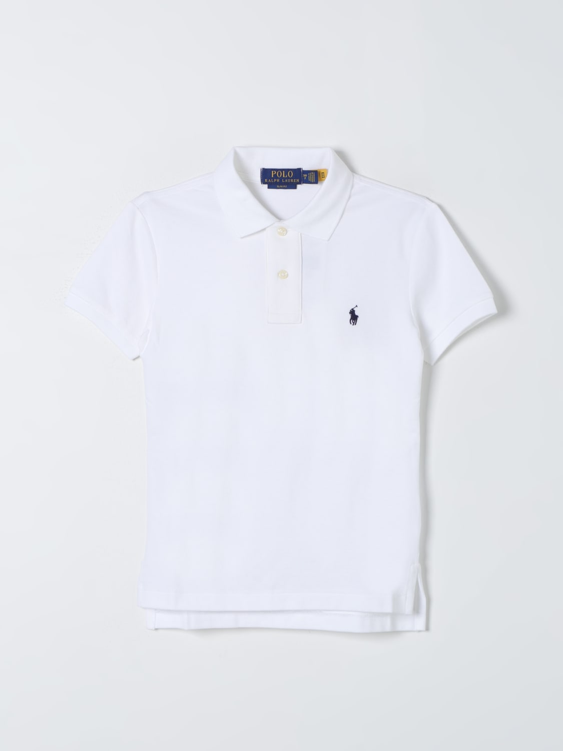 POLO RALPH LAUREN：ポロシャツ ボーイ - ホワイト | GIGLIO.COM