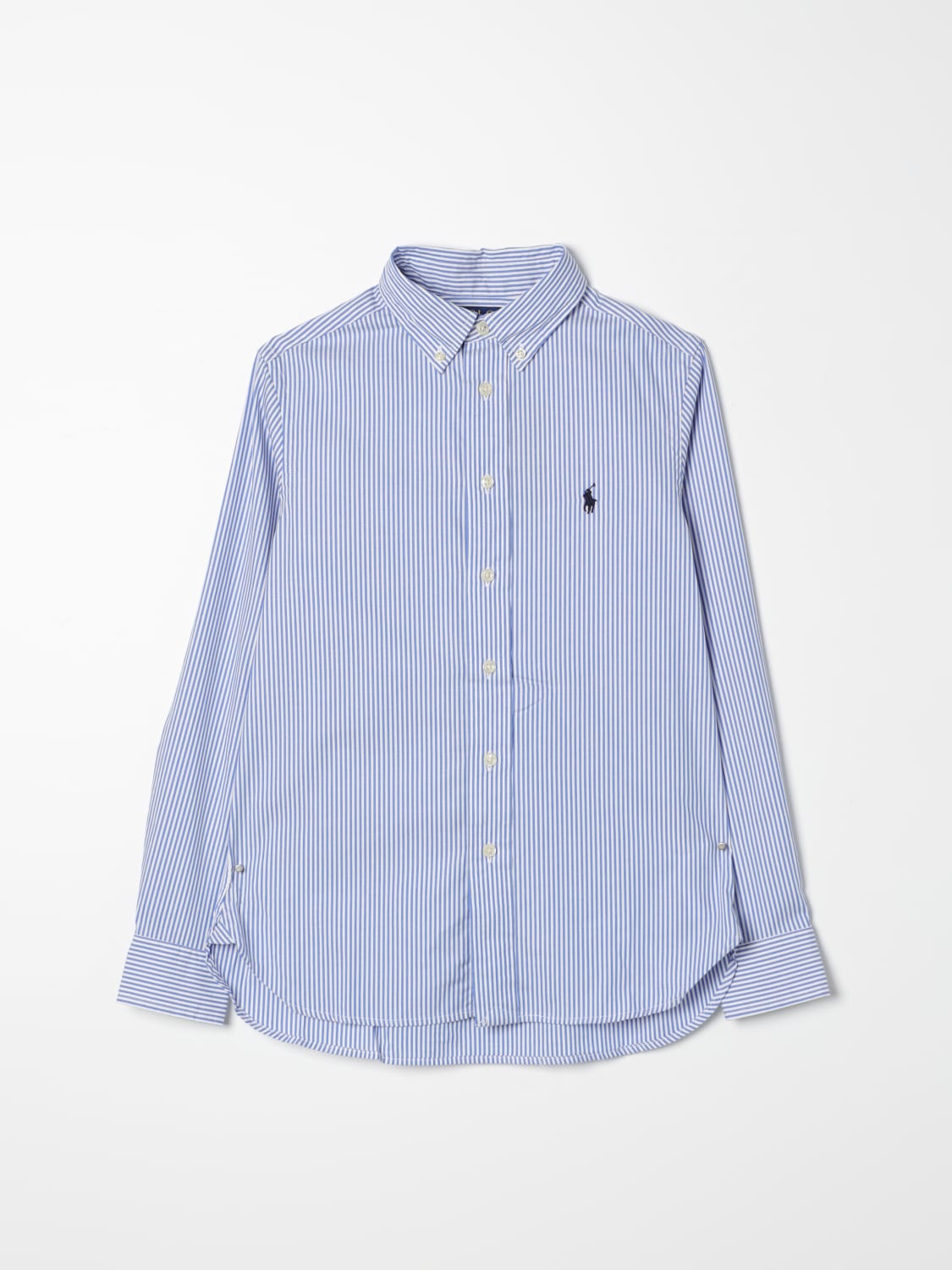 POLO RALPH LAUREN SHIRT: Shirt kids Polo Ralph Lauren, Sky Blue - Img 1