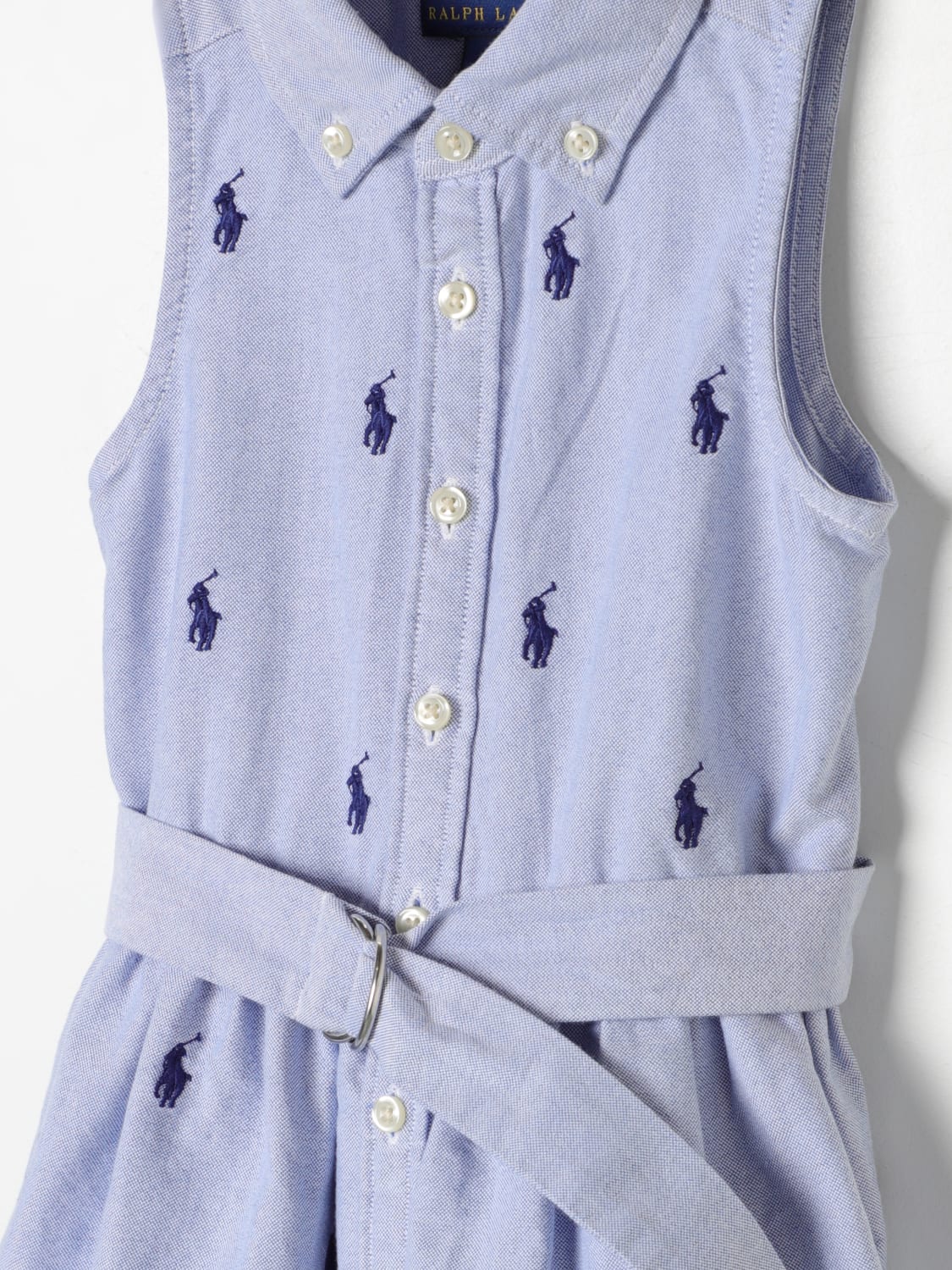 POLO RALPH LAUREN ROBE: Robe enfant Polo Ralph Lauren, Bleu Azur - Img 3