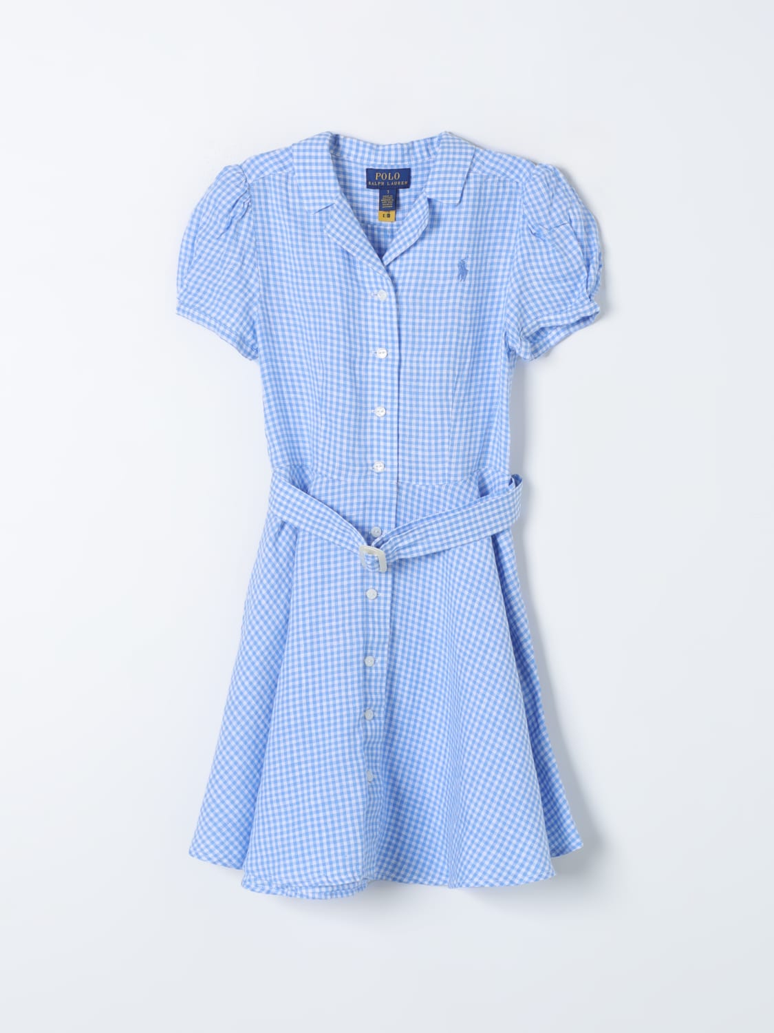 POLO RALPH LAUREN DRESS: Dress kids Polo Ralph Lauren, Gnawed Blue - Img 1