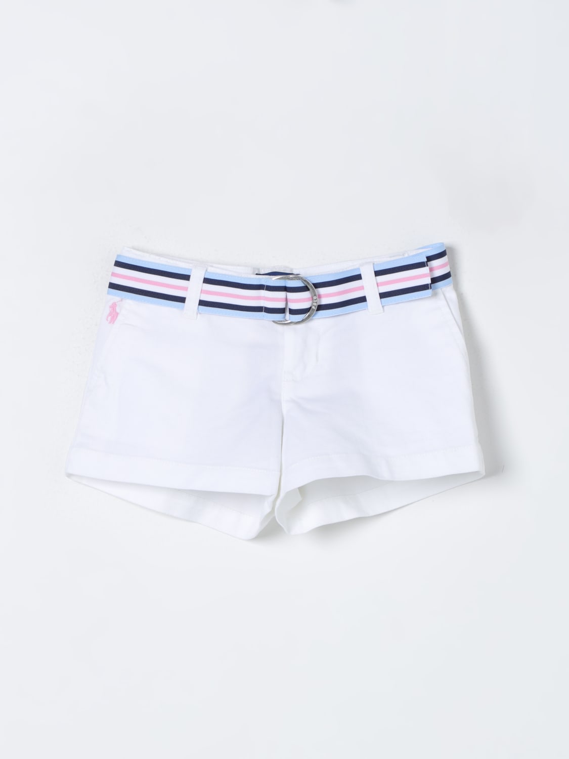 POLO RALPH LAUREN PANTALONES CORTOS: Pantalones cortos niños Polo Ralph Lauren, Blanco - Img 1